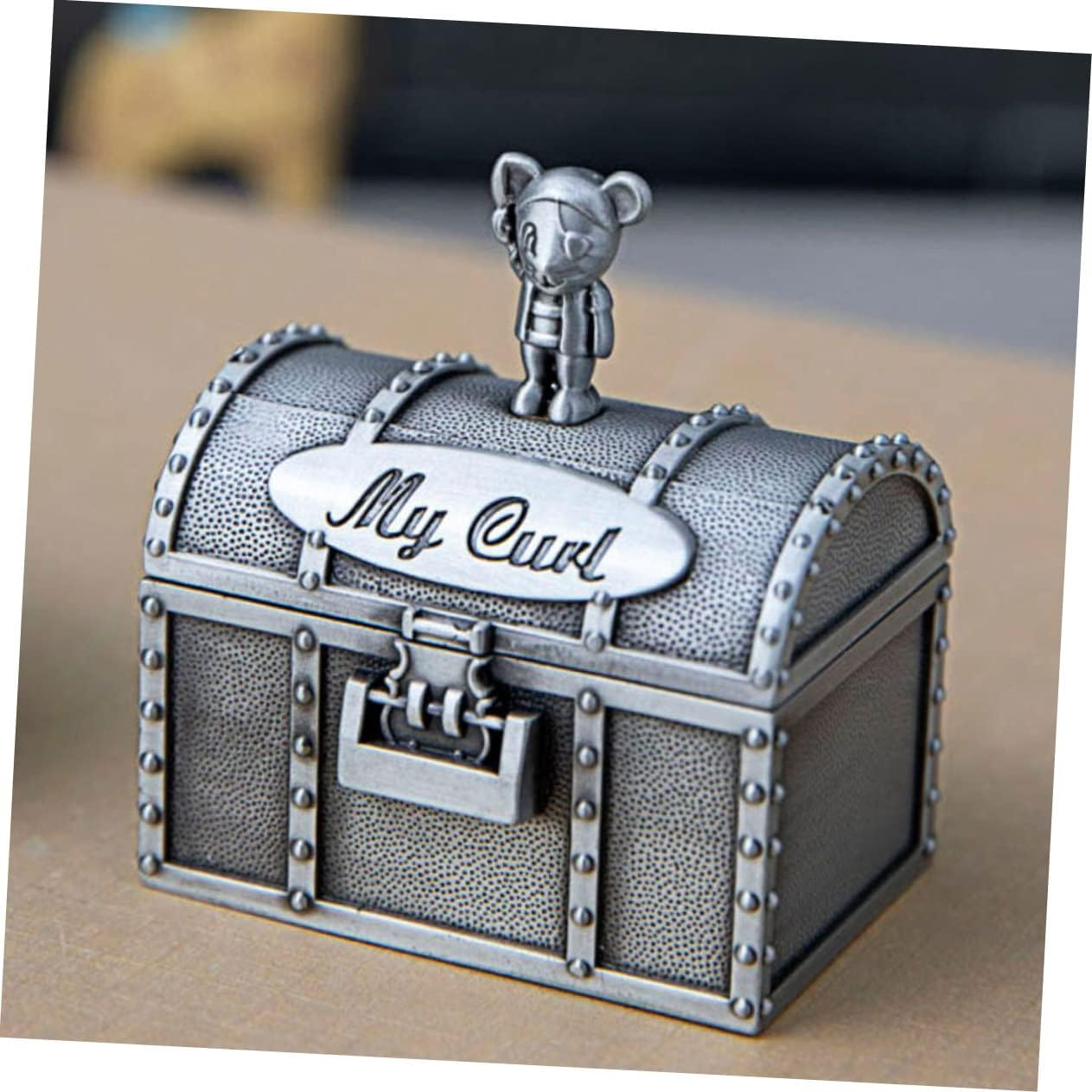 2Pcs Baby Teeth Keepsake Box and Curl Storage Containers for Boys and Girls Tooth Curl Boxes Secure Closure Suitable For image number 1