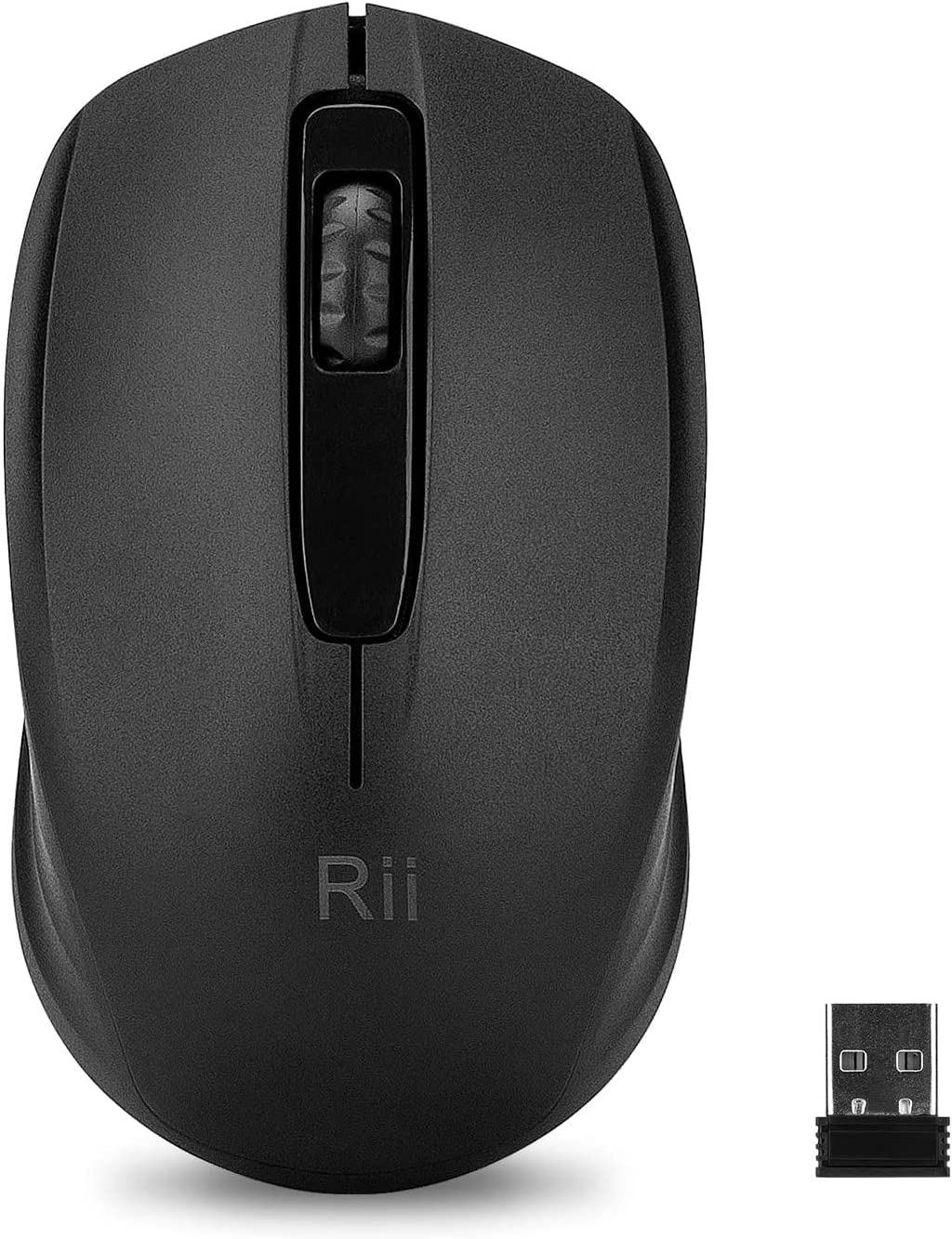Rii RF 2.4 Ghz Wireless Optical Mouse Included Wireless USB Dongle Black