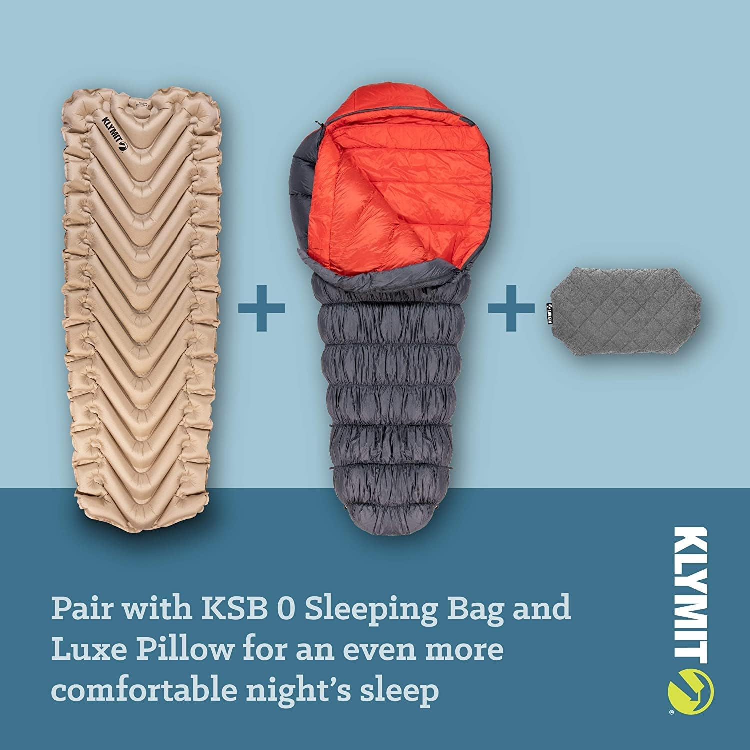 KLYMIT Static V Luxe SL, Sleeping Pad, Extra Wide, Best Comfort for Car Camping, Travel, and Backpacking image number 6