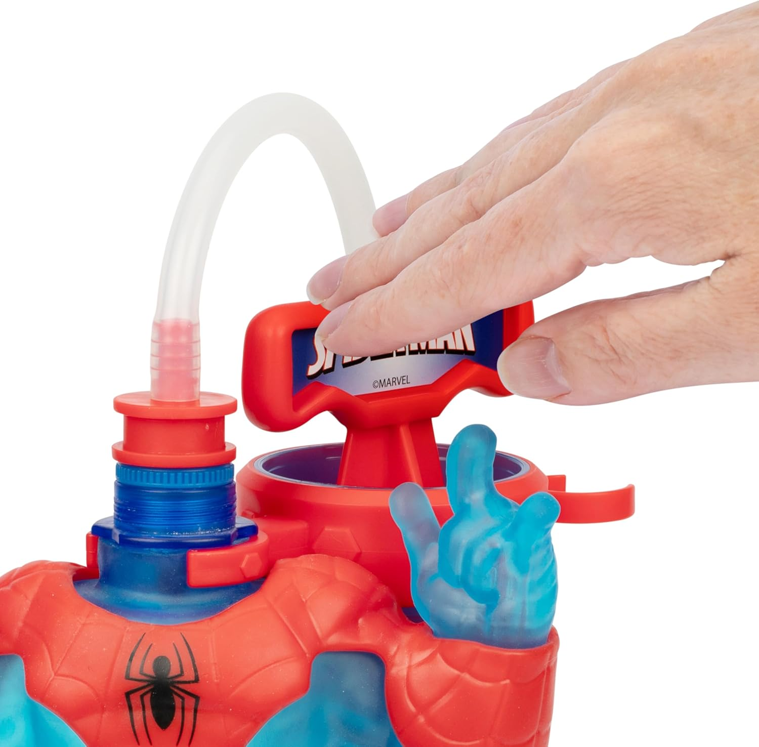 Marvel Heroes of Goo Jit Zu Spider-Man Hero Creator with 3 Unique Goo Fillings, Mix, Fill & Create Your Own Stretchy Spider-Man Action Figure image number 4