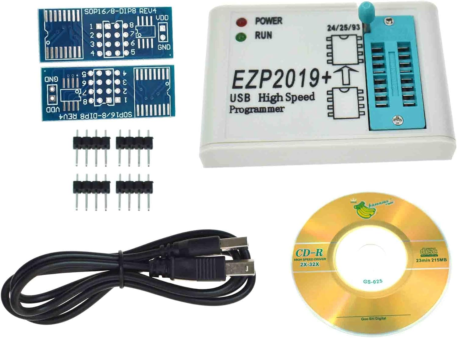 EZP2019 USB SPI Programmer Tested Base Support for Block 24 EEPROM for 25 Flash 93 EEPROM (EZP2019) image number 2