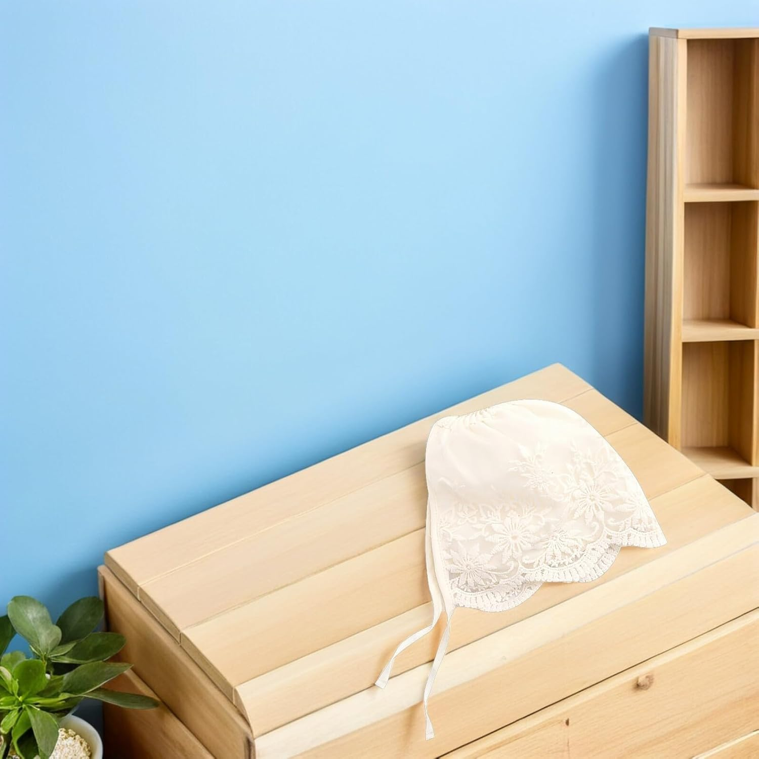 BESTOYARD 2Pcs Newborn Lace Bonnet Summer Hat for Soft Breathable Cap Tie Closure for Showers Special Occasions