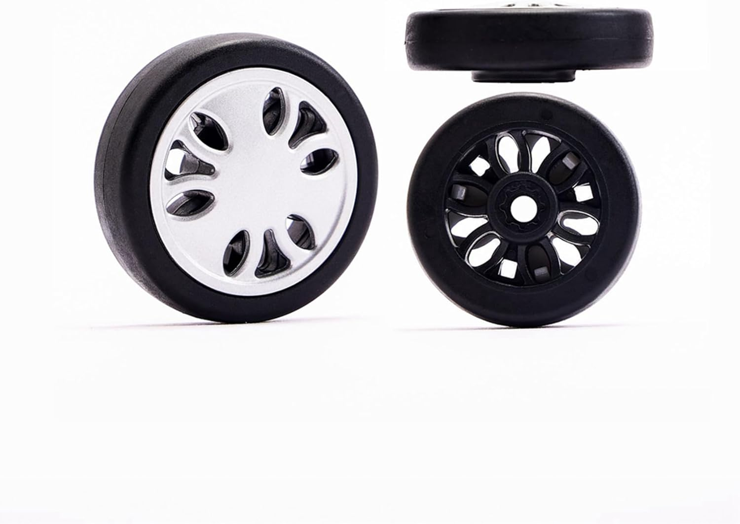 32X Luggage Accessories Wheels Aircraft Suitcase Pulley Rollers Mute Wheel Wear- Parts Repair 55X12Mm image number 5