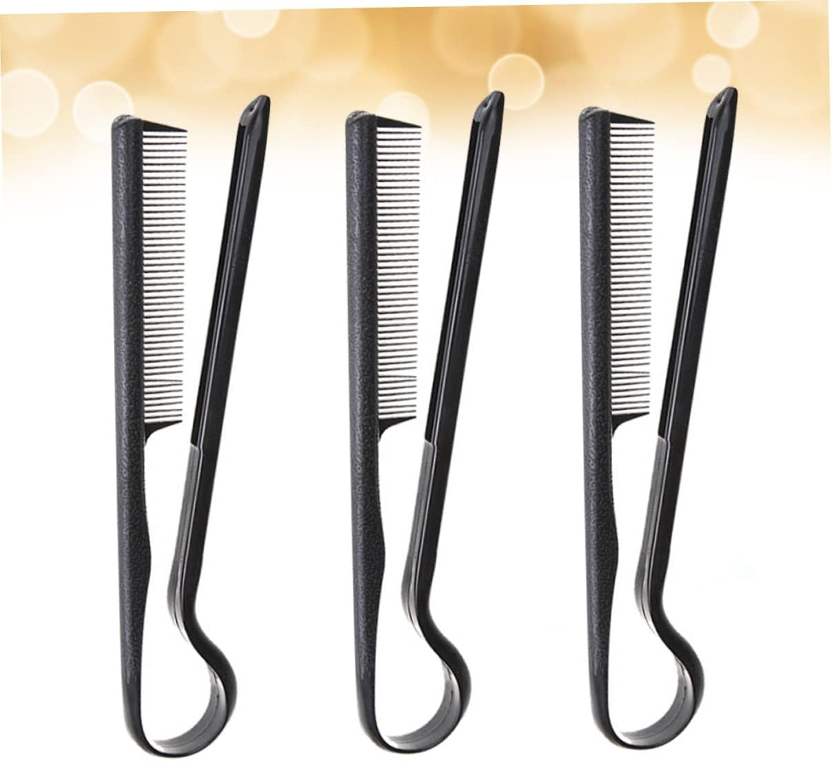 EPIGEIST 3Pcs Shaped Hairdressing Comb Plastic Hair Styling Clips for Women DIY Hair Straightening and Scalp Care Easy to Use Portable Hairdressing Tools image number 3