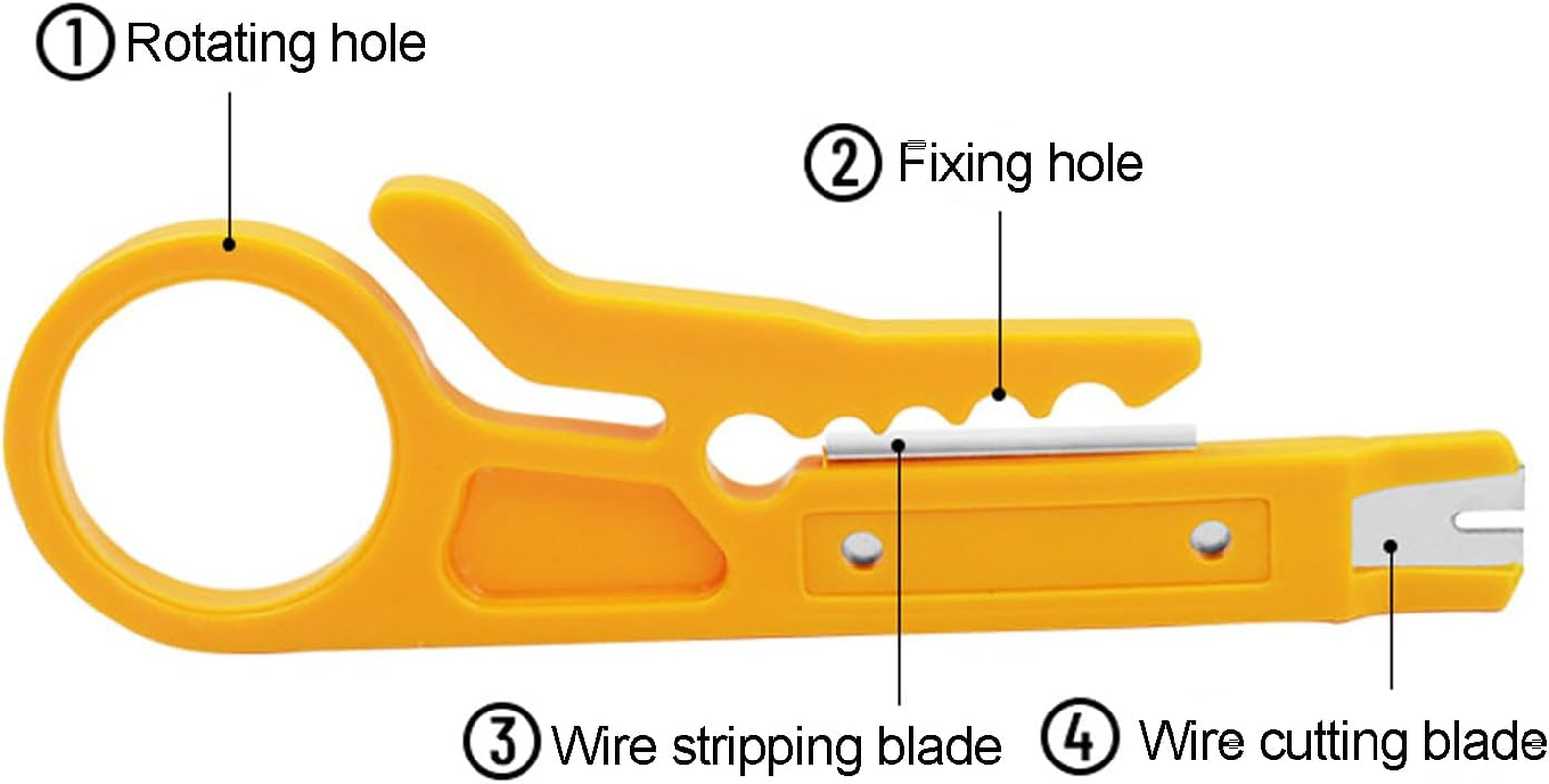 10 X Mini Wire Stripper Plastic Strip Data Cable Wire Punch down Cutter Stripper Manual Pliers image number 2