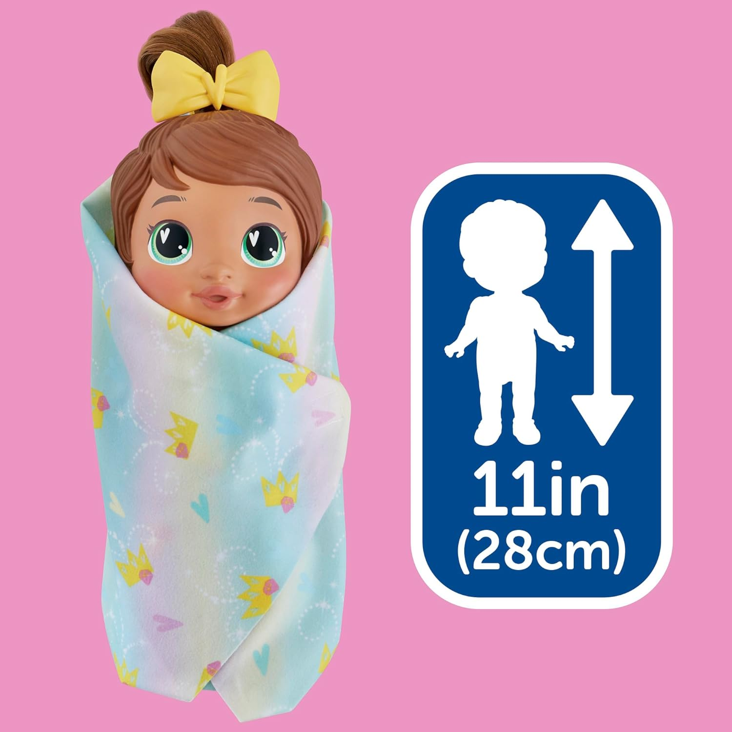 Baby Alive Shampoo Snuggle Sophia Sparkle Brown Hair 11 Inch Water Baby Doll Playset, Toys for 3 Year Old Girls & Boys & Up image number 5