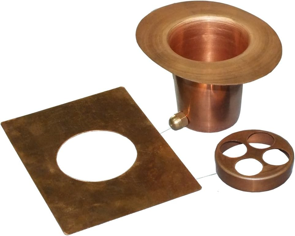 Monarch Pure Copper 3Piece Rain Chain Installation Kit