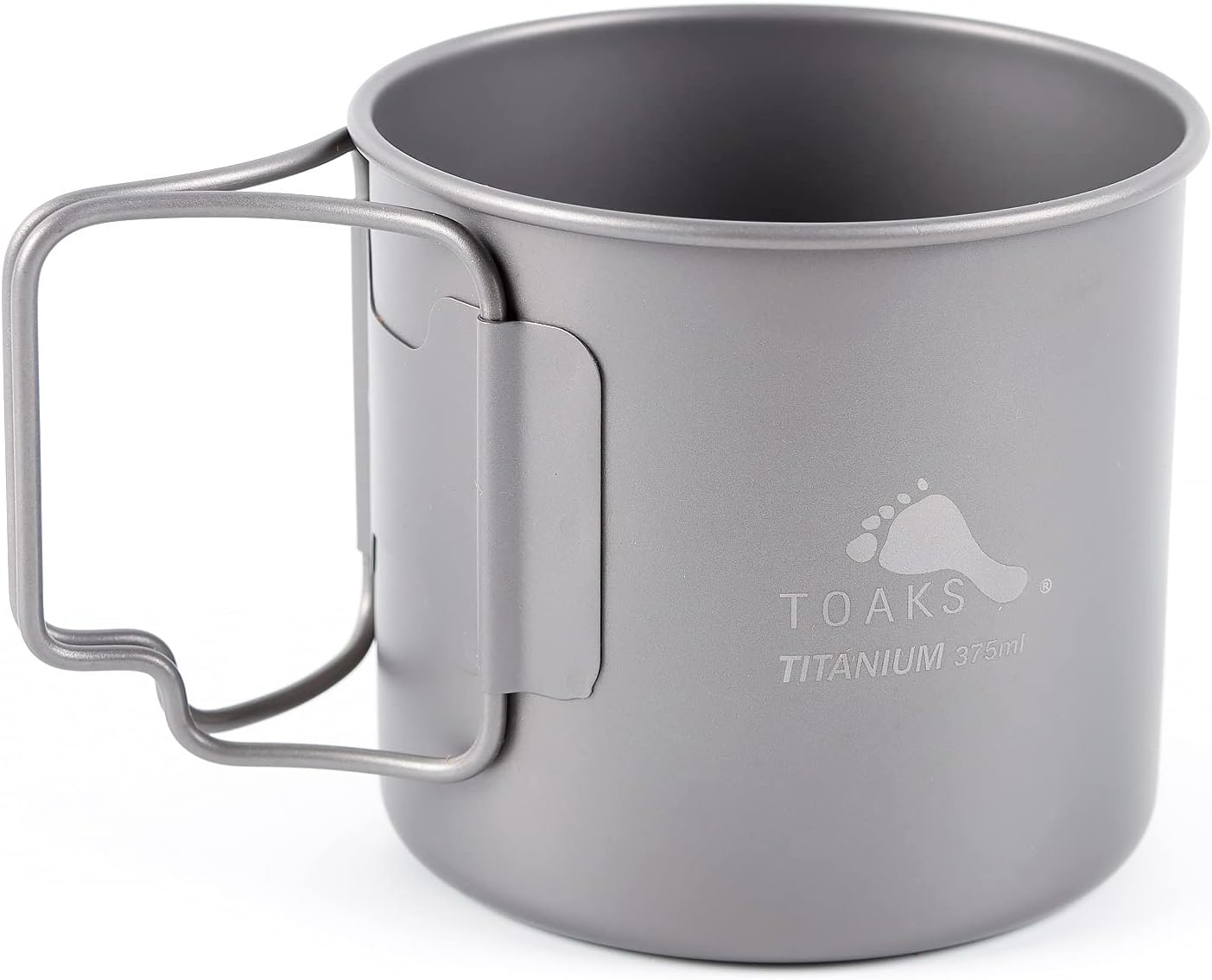 TOAKS Titanium Mug Camping Mug Backpacking Pot Outdoor Picnic Hiking Titanium Tableware (375 Ml) image number 5