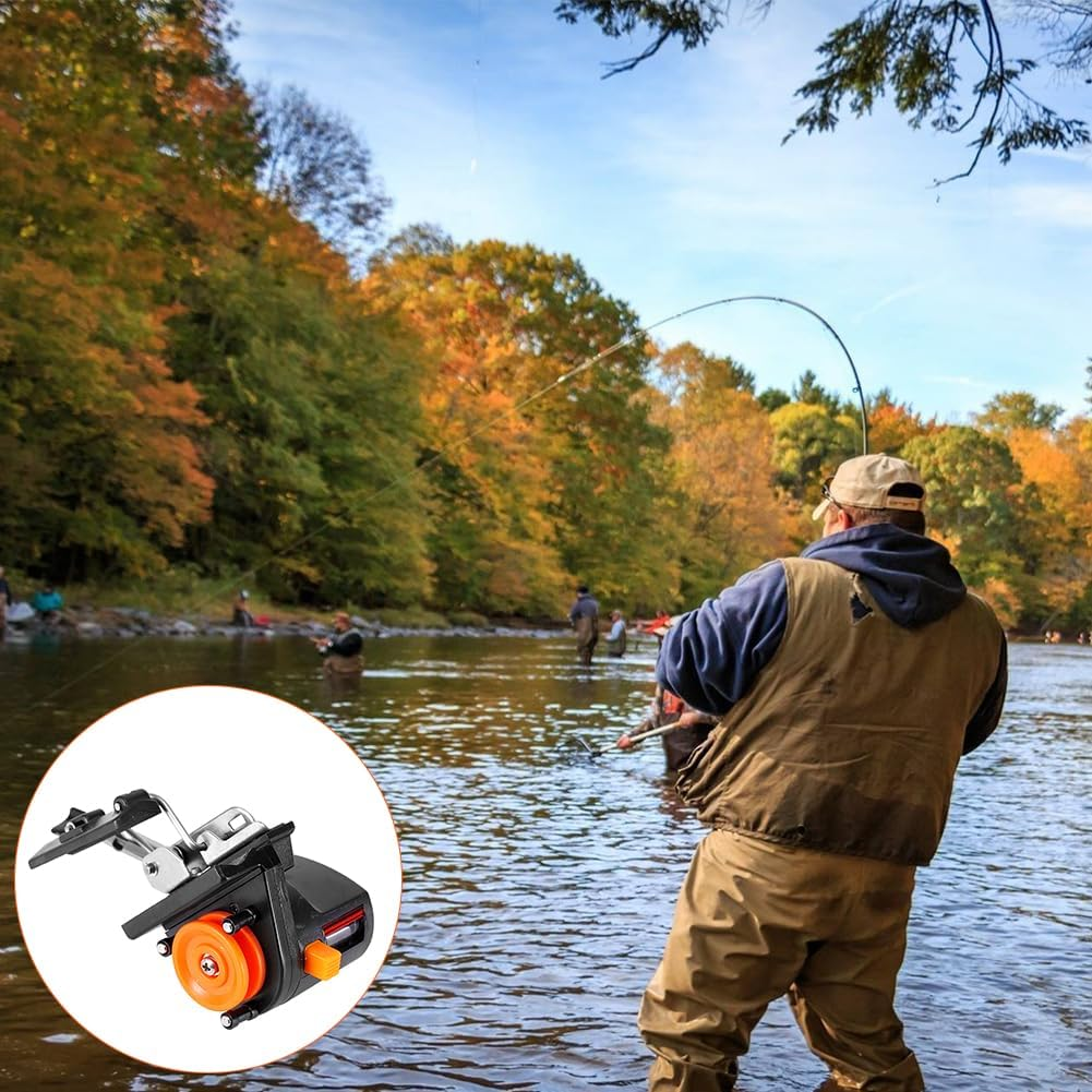 Fishing Line Counter, Fishing Line Winder Portable Spooler Machine Fishing Tool Accurate Manual Fishing Gear Accessories Display Length Gauge 0-999M image number 1