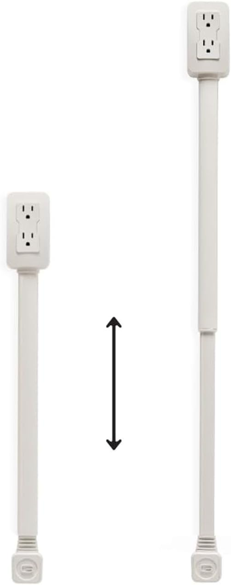 Po-Wer Socket Expander, Access Hard-To-Reach Outlets, Features USB-A, USB- C, and 2 AC Outlets, Extends 22"-34", Rotates 180&deg;, Use behind Couches, Nightstands, Desks, and More image number 5