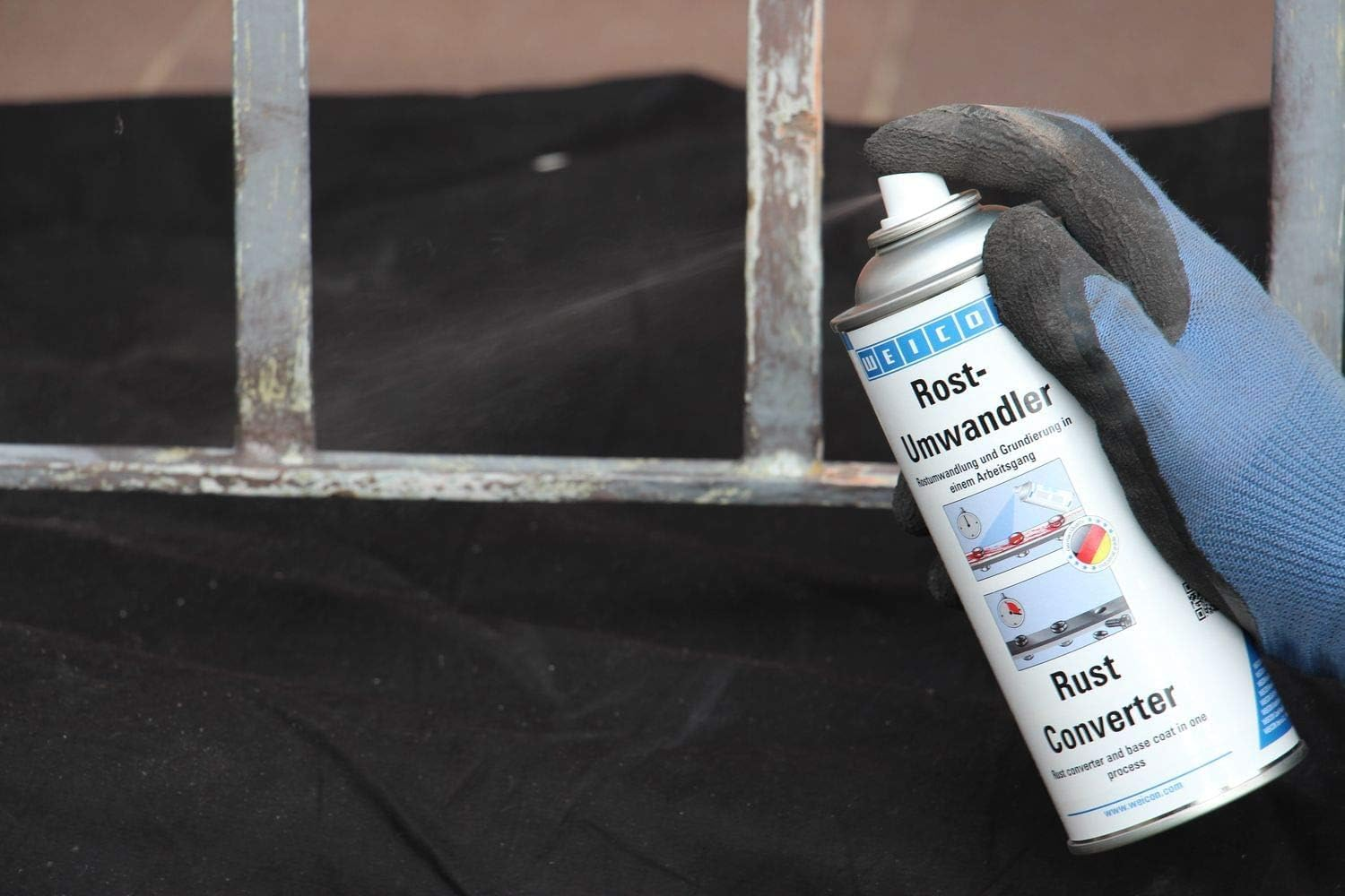 WEICON 11155400 Rost-Umwandler Rust Converter, Beige, Transparent image number 2