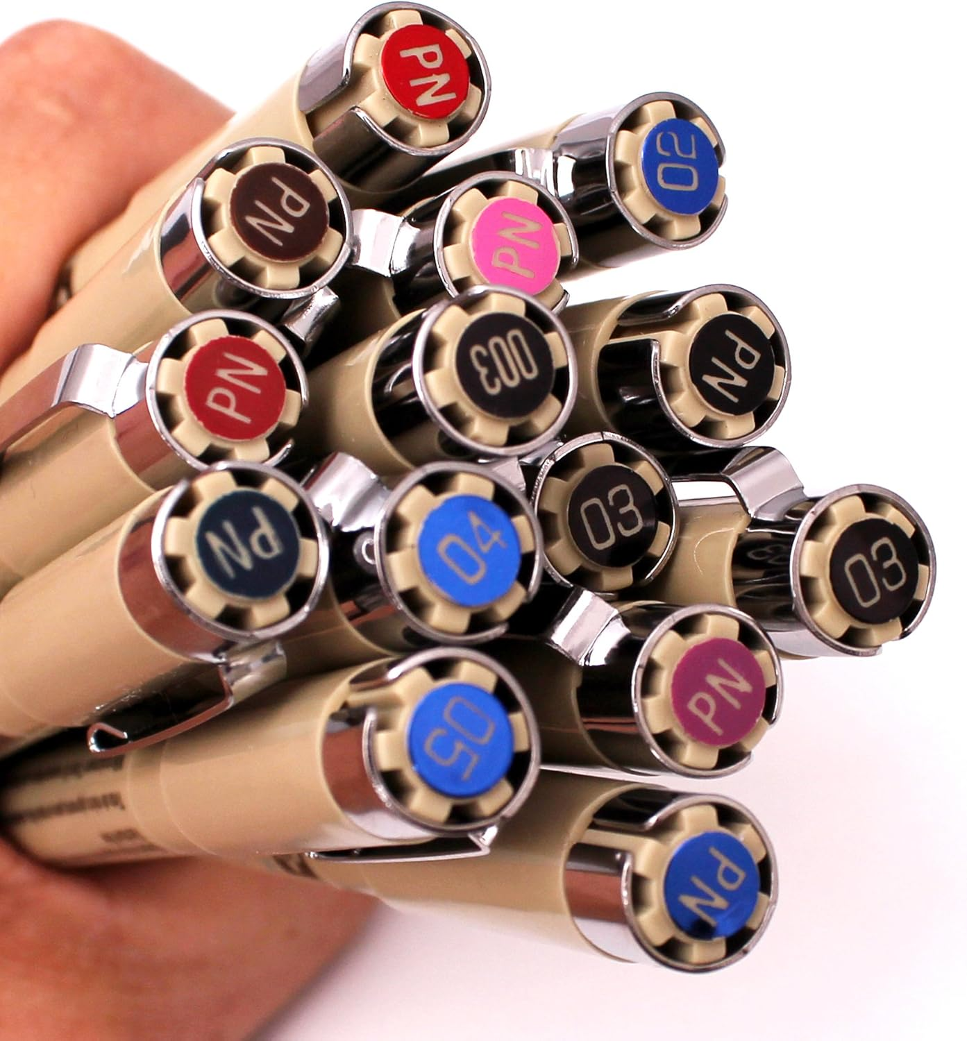 Sakura Pigma Micron Fine Line Pen High Light and Soft Head Pen Manga Drawing- Assorted 8 Pens Set (Black, PN-8 Pens)