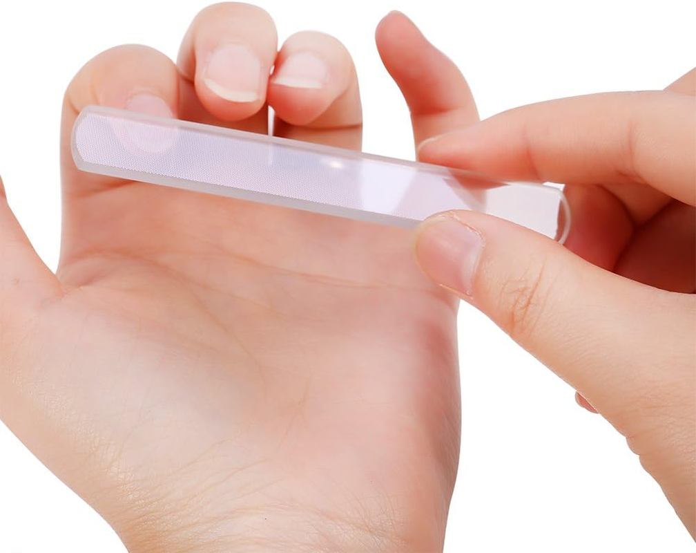 Nail Art Buffer Manicure Polisher Tool Glass Nail Sanding Polish 2Pcs image number 6