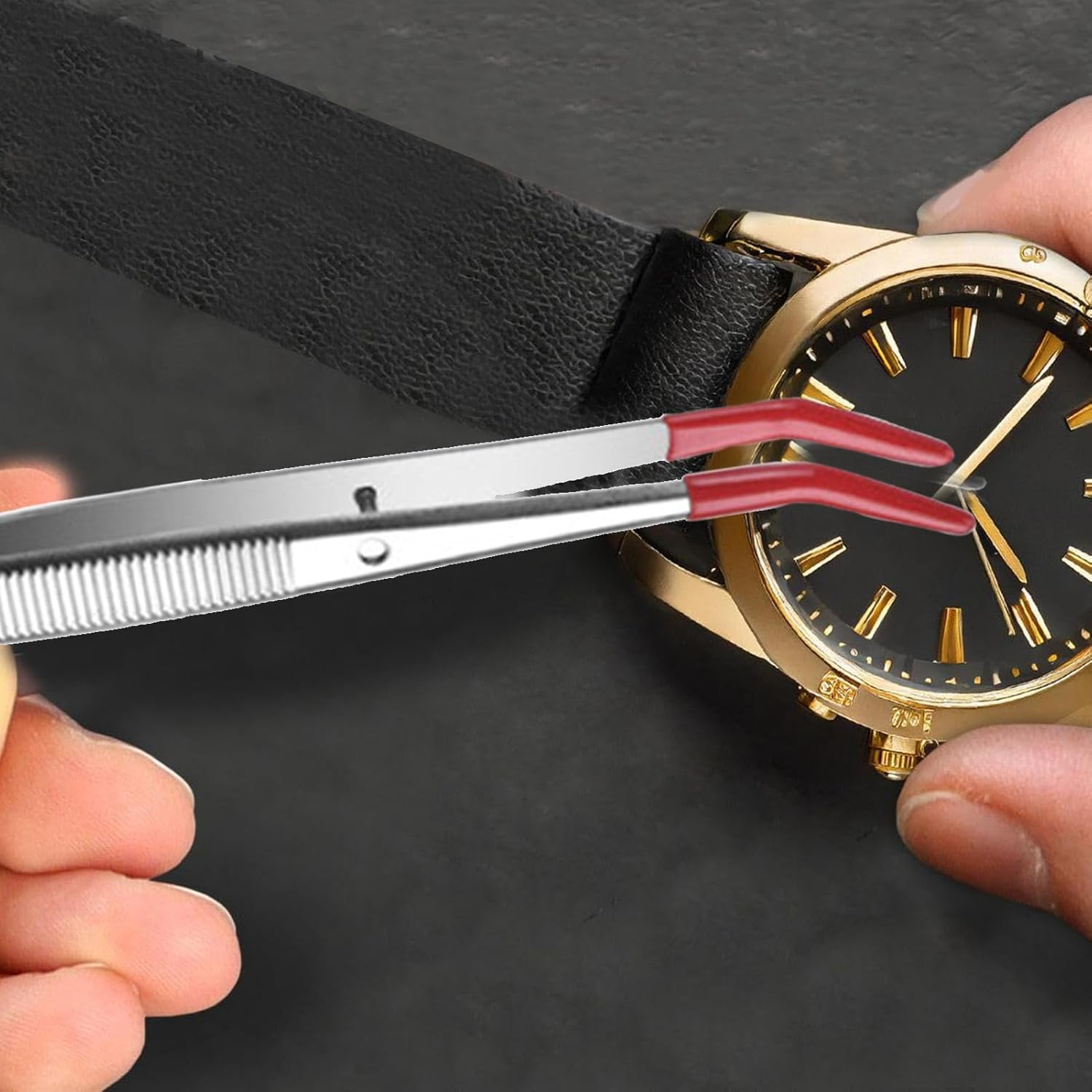 Craft Tweezers, Tweezers for Crafts, Multifunctional Sewing Tool, Professional Stainless Steel Straight Tweezers for Crafts, Electronics, Beauty image number 4