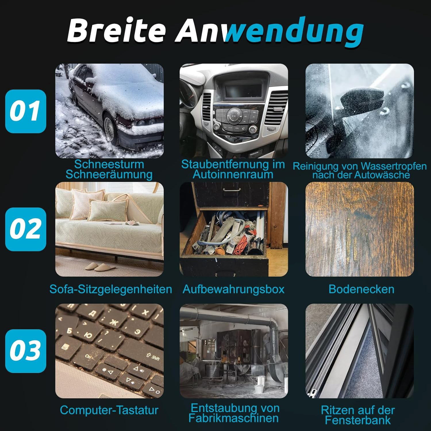 Battery Dust Blower for Makita 18 V, 85000 RPM, Portable Brushless, Turbo Powered Jet Blower with 2 Nozzles (No Battery), Compressed Air Spray for Cleaning PC, Keyboard and Car