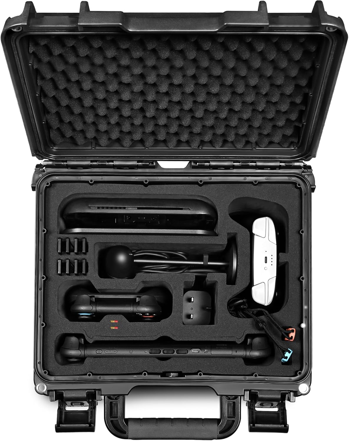 Lekufee Waterproof Hard Carrying Case Compatible with Nintendo Switch 2, Dock, Switch 2 Pro Controller, Switch 2 Camera, Game Cartridges(8 Pcs), and More Accessories(Bag & Case ONLY) image number 3