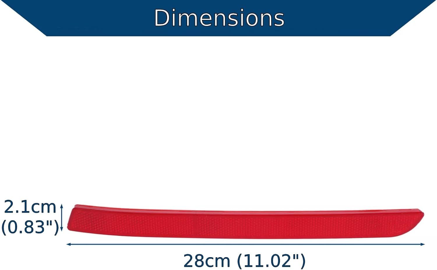 Twowinds Rear Bumper Reflector, Cat Eye Reflector, Red Reflector for Rear Bumper, Left Side Compatible with VW T5 Transporter Multivan Caravelle T6 (2012-2016) 7E0945105A image number 5
