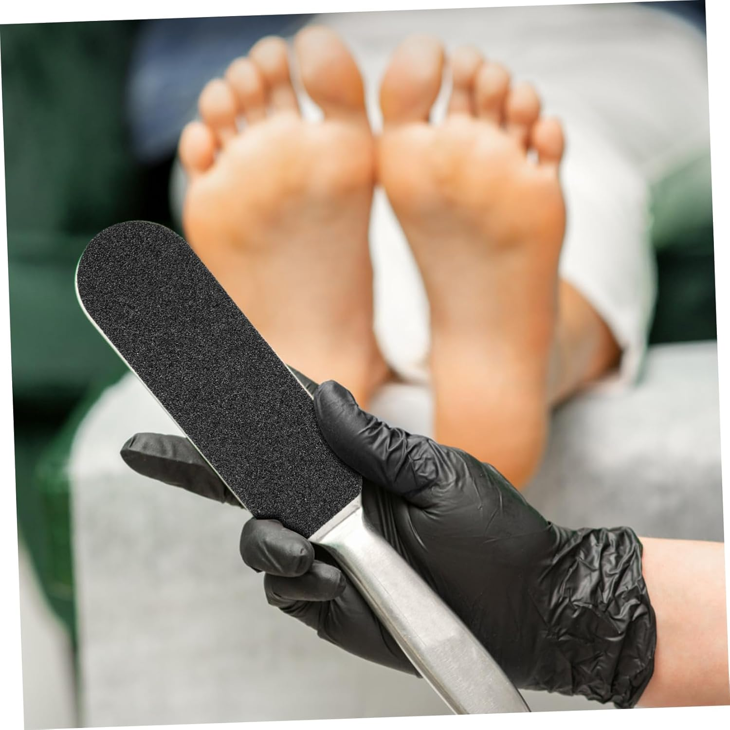 PLAFOPE 20Pcs Foot File Replacement Adhesive Pads Coarse Fine Grits Self-Adhesive Foot Care Pumice Stones Sheets image number 1