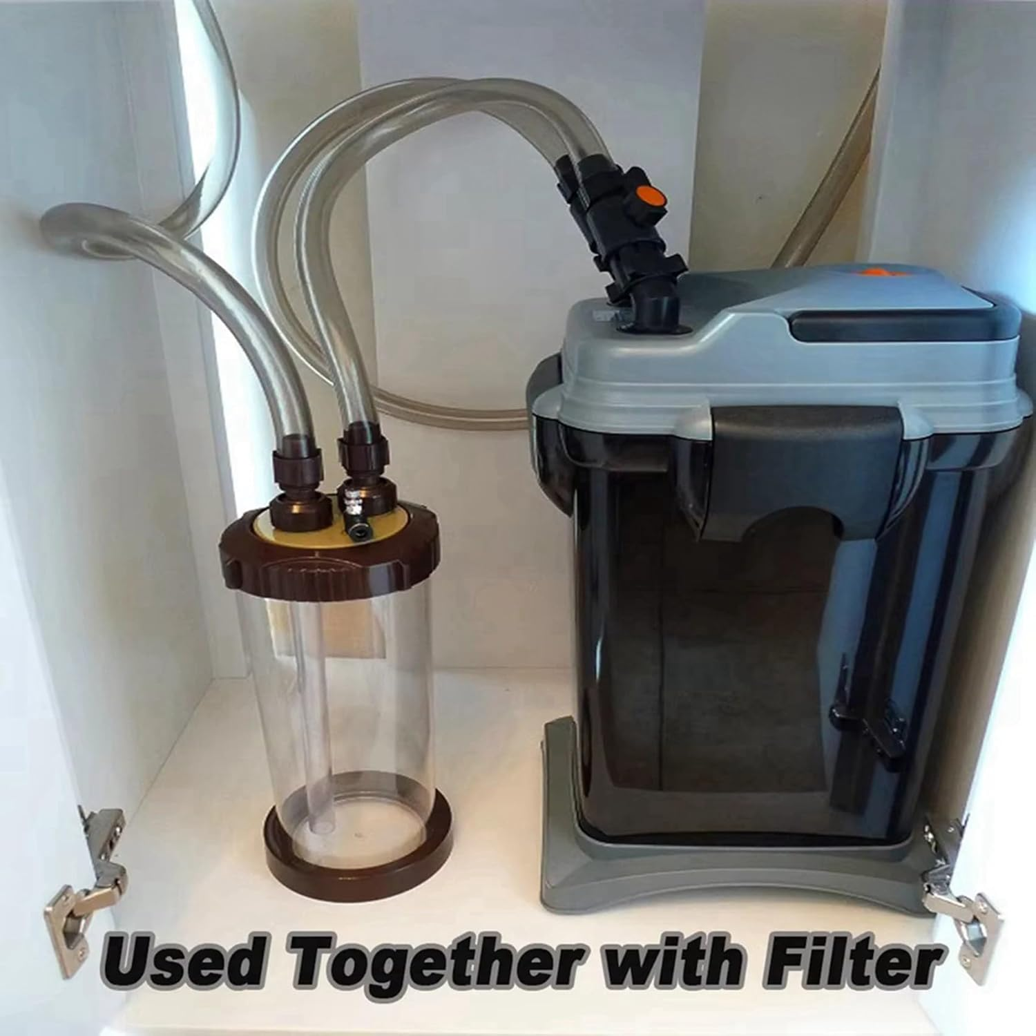 Aswalling 2X Clear CO2 Atomizer External Turbo Super Diffuser Atomizer Fish Tank Aquarium Waterplant Fish Tank Landscape Aquatic image number 5