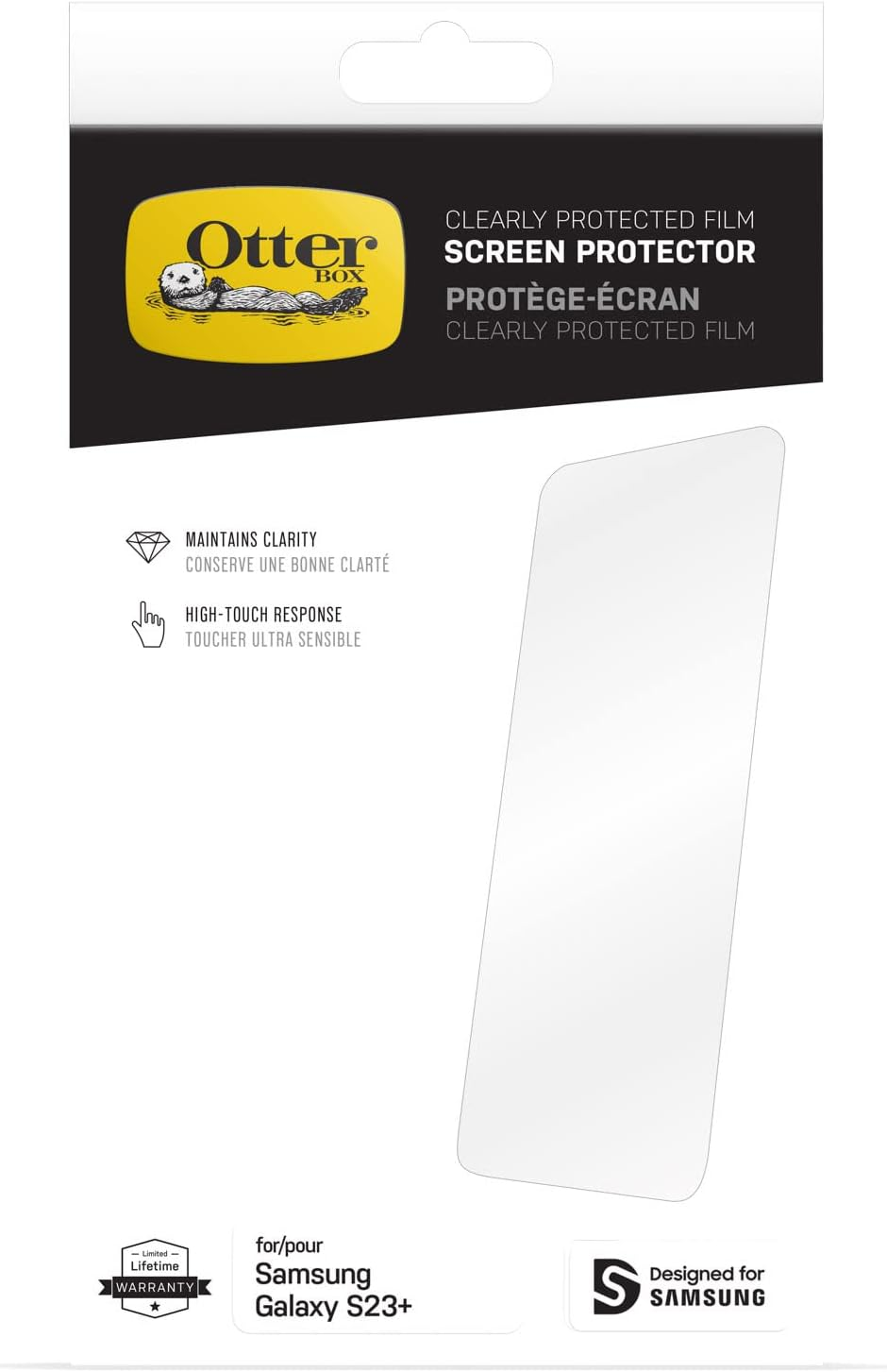 Otterbox ALPHA FLEX ANTIMICROBIAL Screen Protector for Galaxy S23+