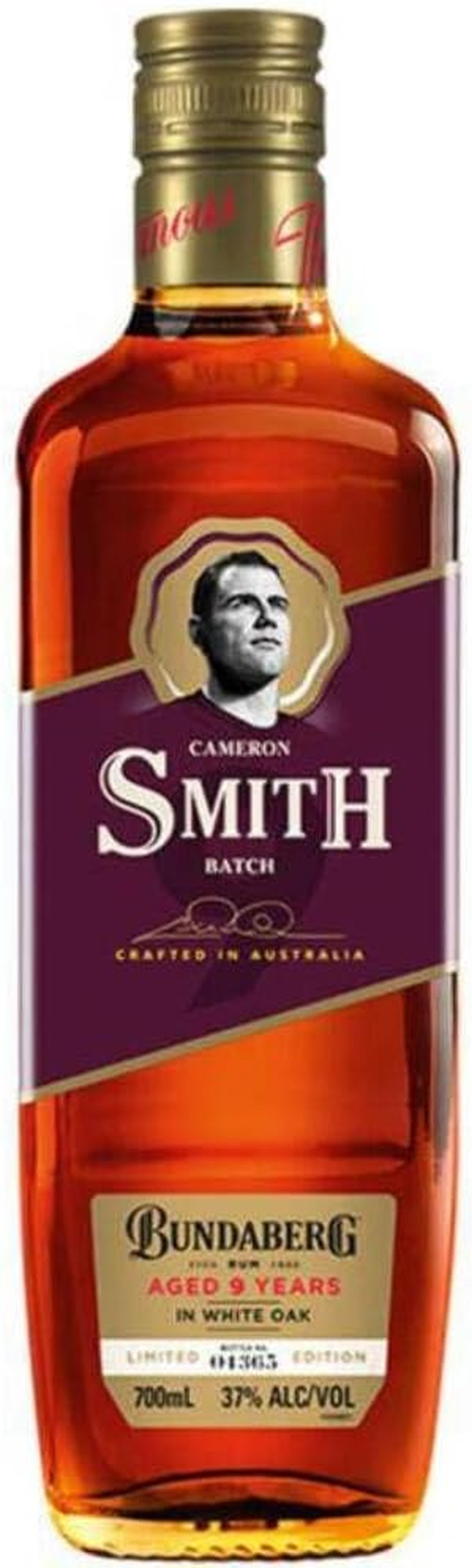 Bundaberg Rum Cameron Smith 9 Years Old Limited Edition 700Ml image number 1