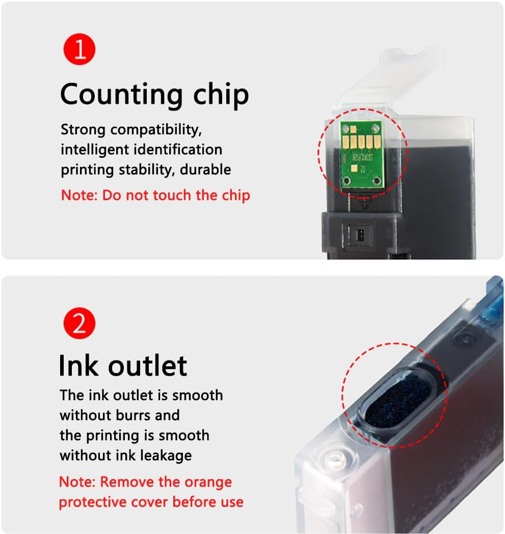 6 PCS Ink Cartridges Canon Compatible PGI680XXL CLI681XXL TS8160 TS8260 TS8360 TS9160 6360 image number 3