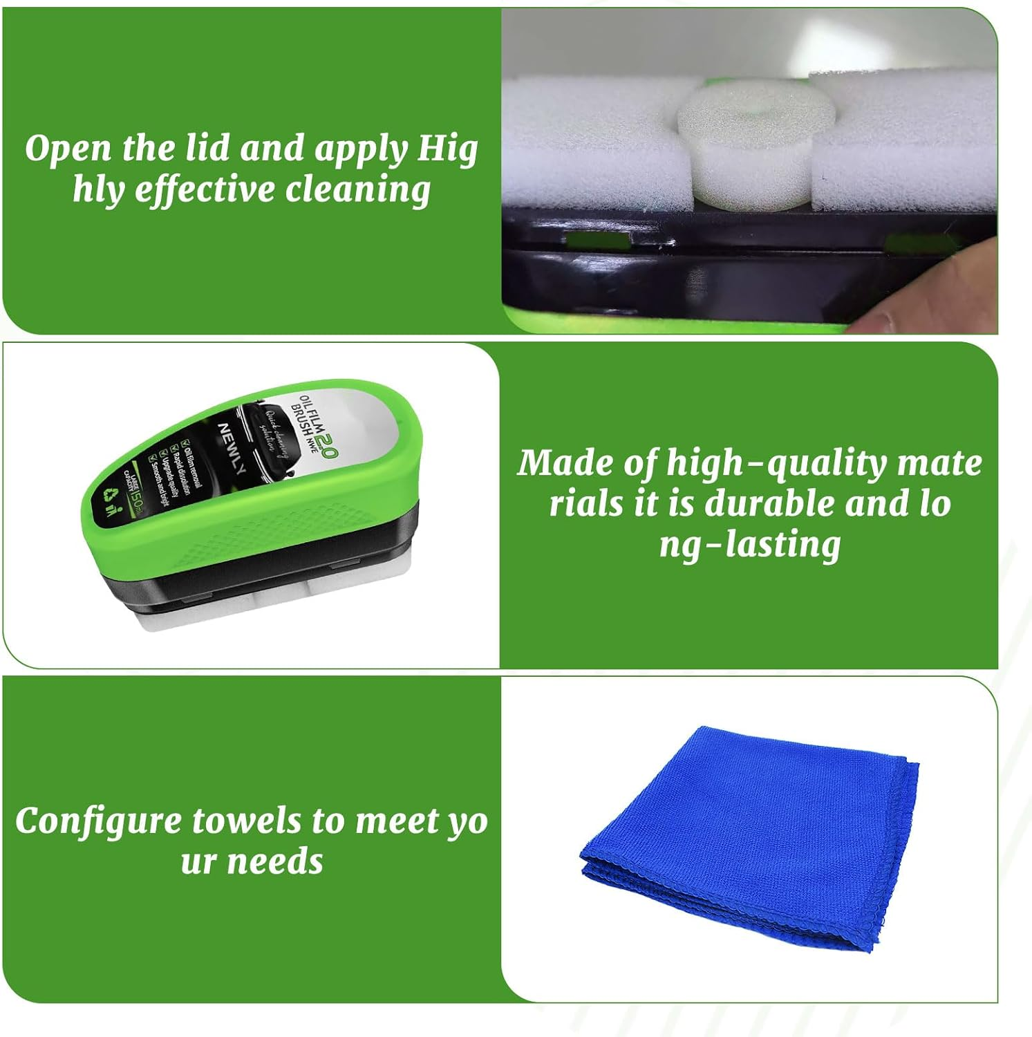 New Upgraded Car Window Cleaner, 2Pcs Clear Vision Windscreen Cleaner, Oil Film Cleaner Remover Strong Front Windshield, Clearvision Glass Cleaner with Cloth, Enhance Visual Effect of Windshield image number 5