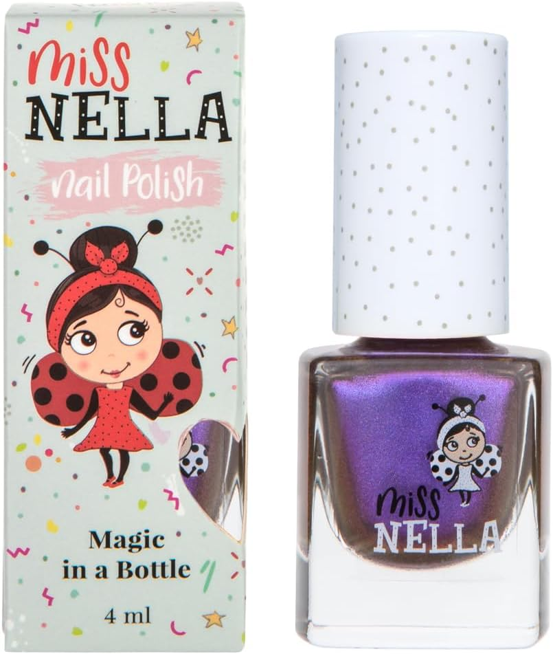Miss Nella Galactic Unicorn Peel-Off Nail Polish Specially for Kids Purple Peel-Off Formula Non-Toxic, Water Based and Odourless - Abracadabra image number 3