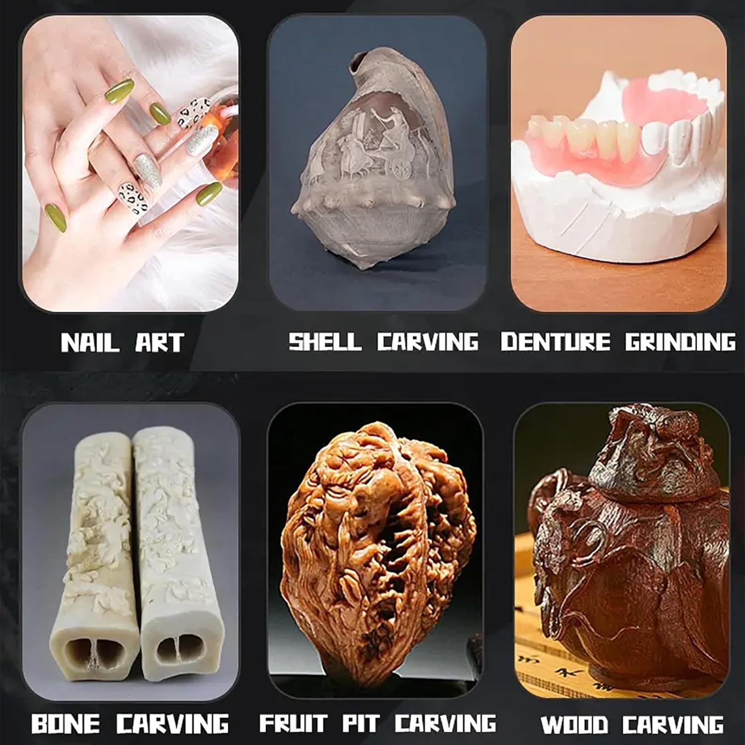 Nail Dust Collector with Lamp, Professional Nail Vacuum Cleaner with 180&deg; Flexible Angle and 4300Rpm/Min Speed, Adjustable 3 Levels Brightness and Infinitely Adjustable Suction Power, for Salon image number 4