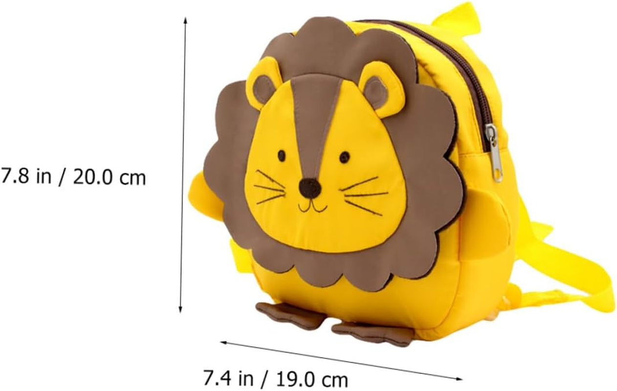 VERDANVERSE Children Cartoon Lion Backpack Kindergarten School Bag Anti-Lost Oxford Cloth Kids&rsquo; Anti-Wandering Bag for Boys and Girls Daily Use image number 2