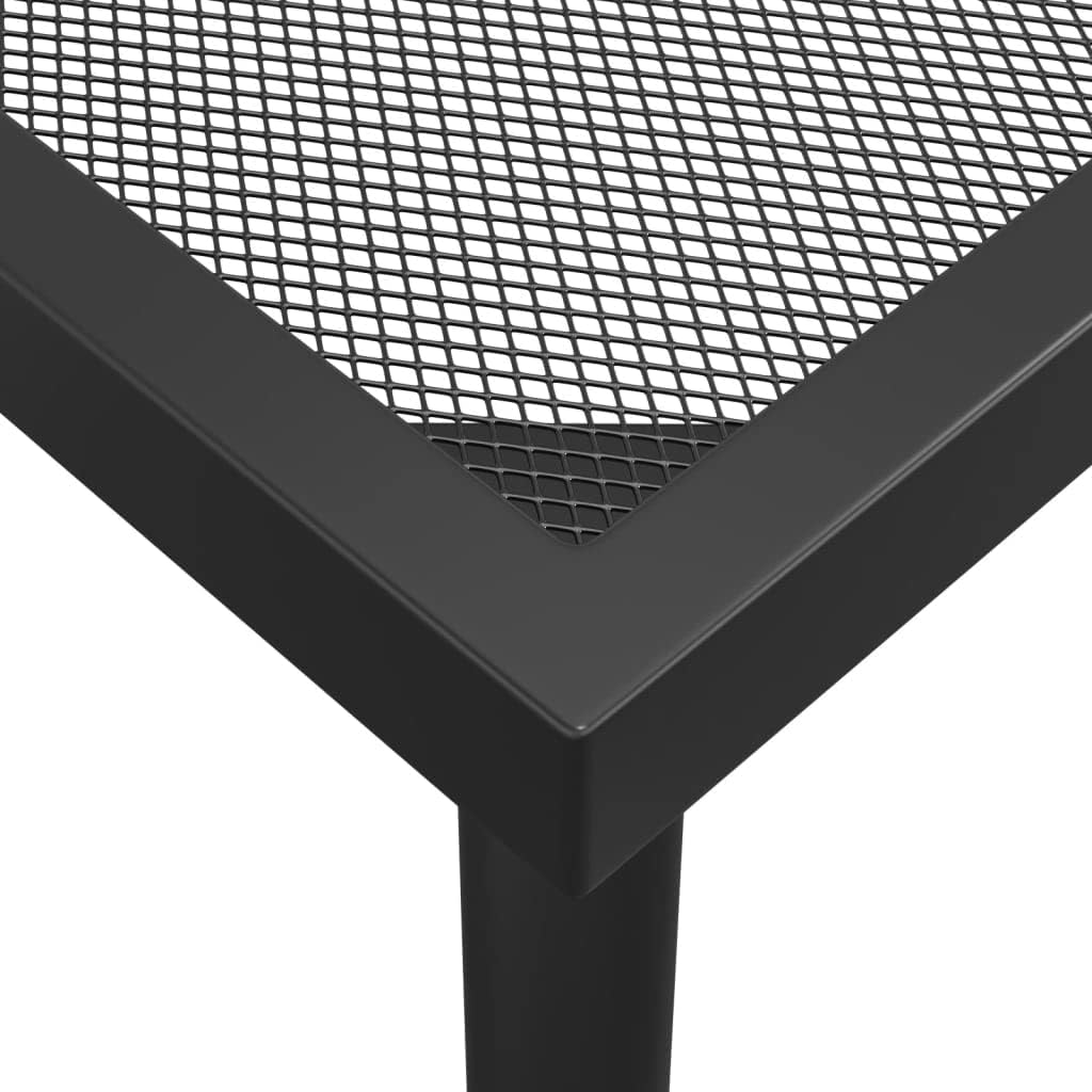 'Vidaxl Anthracite Garden Table with Steel Mesh Design - Outdoor Dining Table with Stable Steel Frame image number 5