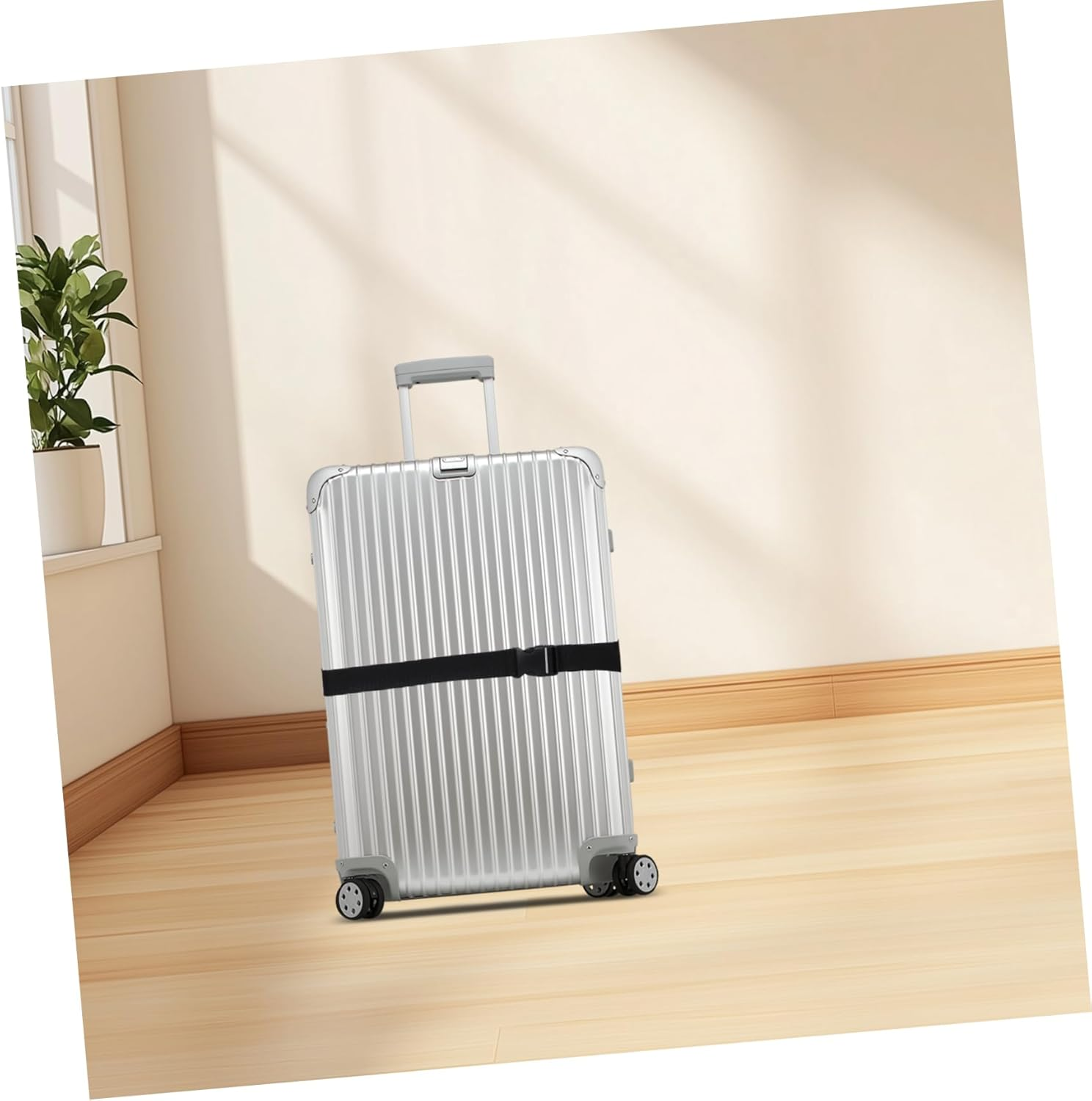 LOORGVEL 4Pcs Fixed Belt Suitcase Packing Straps Luggage Straps for Suitcases Secure Buckle image number 3