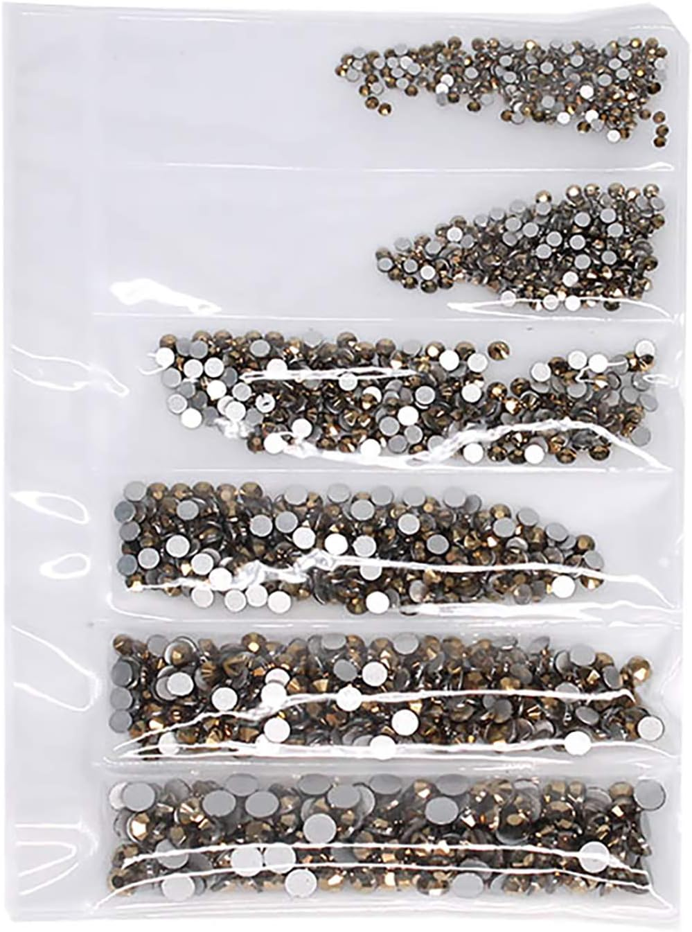 1 Bag Nail Art Rhinestone Flat-Back Rhinestone Super Flash Nail Decoration DIY New Gold Color image number 3