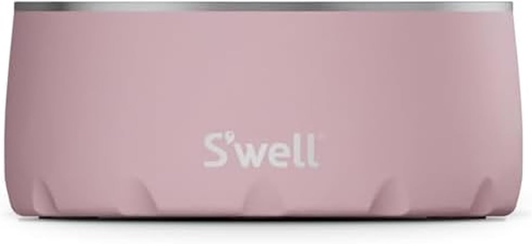 S'Well Stainless Steel Dog Bowl - for Small to Medium Size Dogs - 16Oz, Teakwood - Non-Slip and No-Spill Design with Rubber Bottom, and Dishwasher Safe - Bpa-Free Pet Bowl for Food and Water