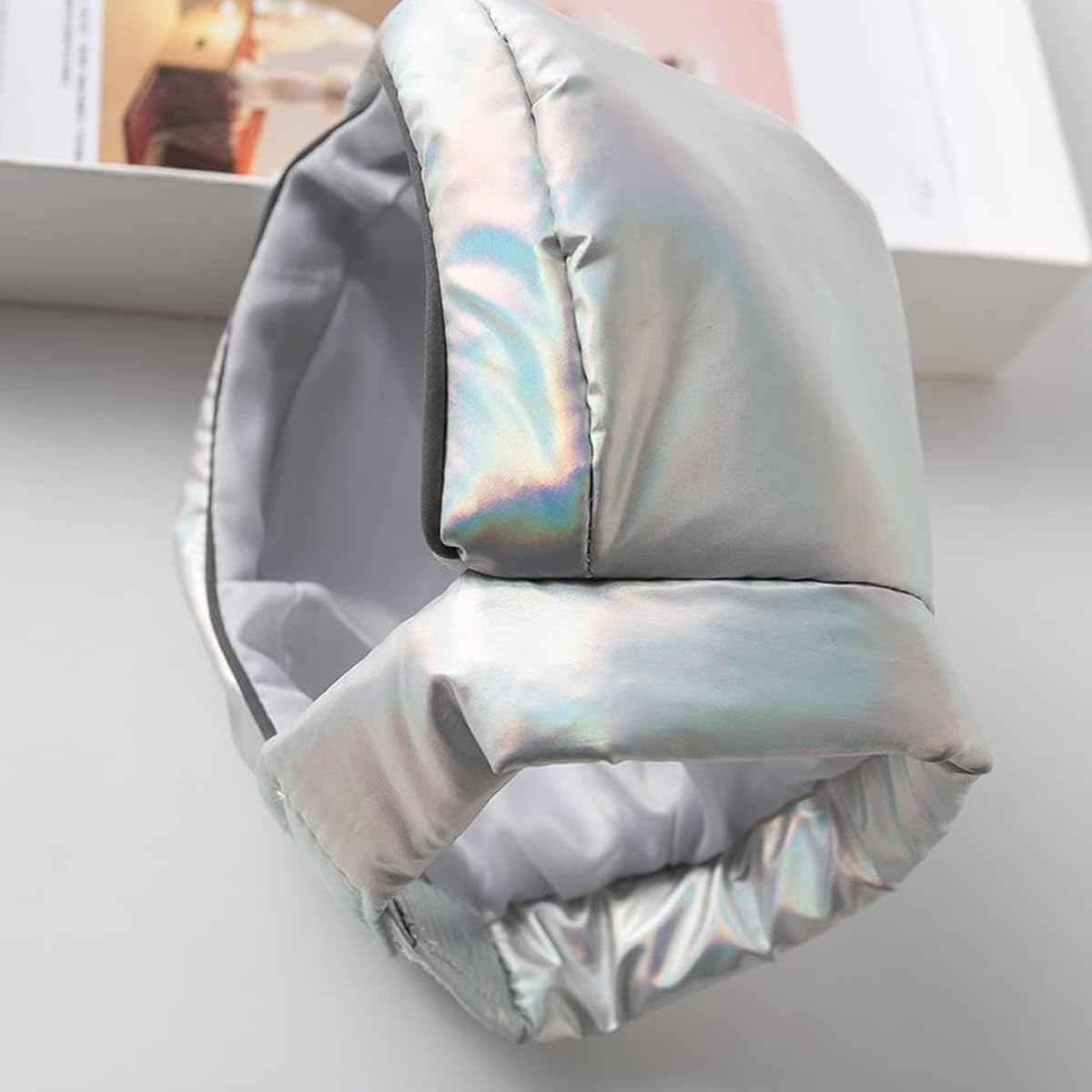 AIMALL Pet Astronaut Costume for Small Dogs & Cats &ndash; Funny Halloween Spacesuit Outfit with Hood, Reflective Metallic Fabric, Velcro Closure &ndash; S to XL Sizes image number 3