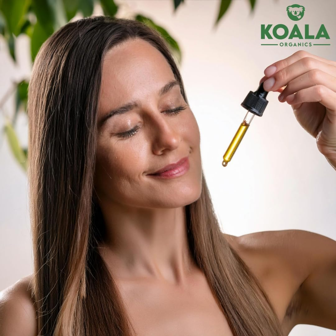 Koala Organics Rosemary Mint Scalp and Hair Strengthening Oil | Shop Local | Australia-Owned Brand | Hair Oil with Biotin & Natural Oils | Jojoba + Castor Blend | 59 ML