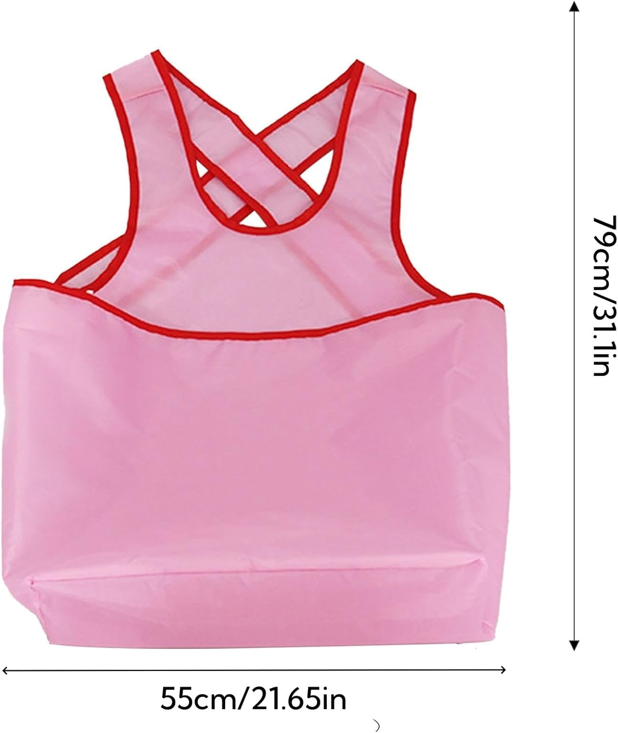 Portable Clothes Drying Apron, Laundry Apron with Pouch, Sleeveless Laundry Apron, Waterproof Laundry Bib Apron