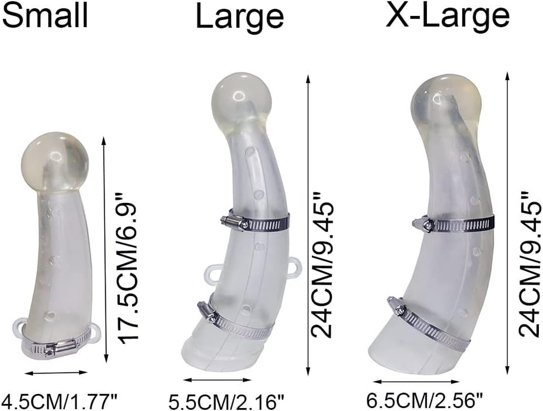 QIQIRO Small Size Silicone Goats Calf Cattle Bull Cow Horn Cover Anti-Fight Protective Cover Cow Horn Protector round Cornered With