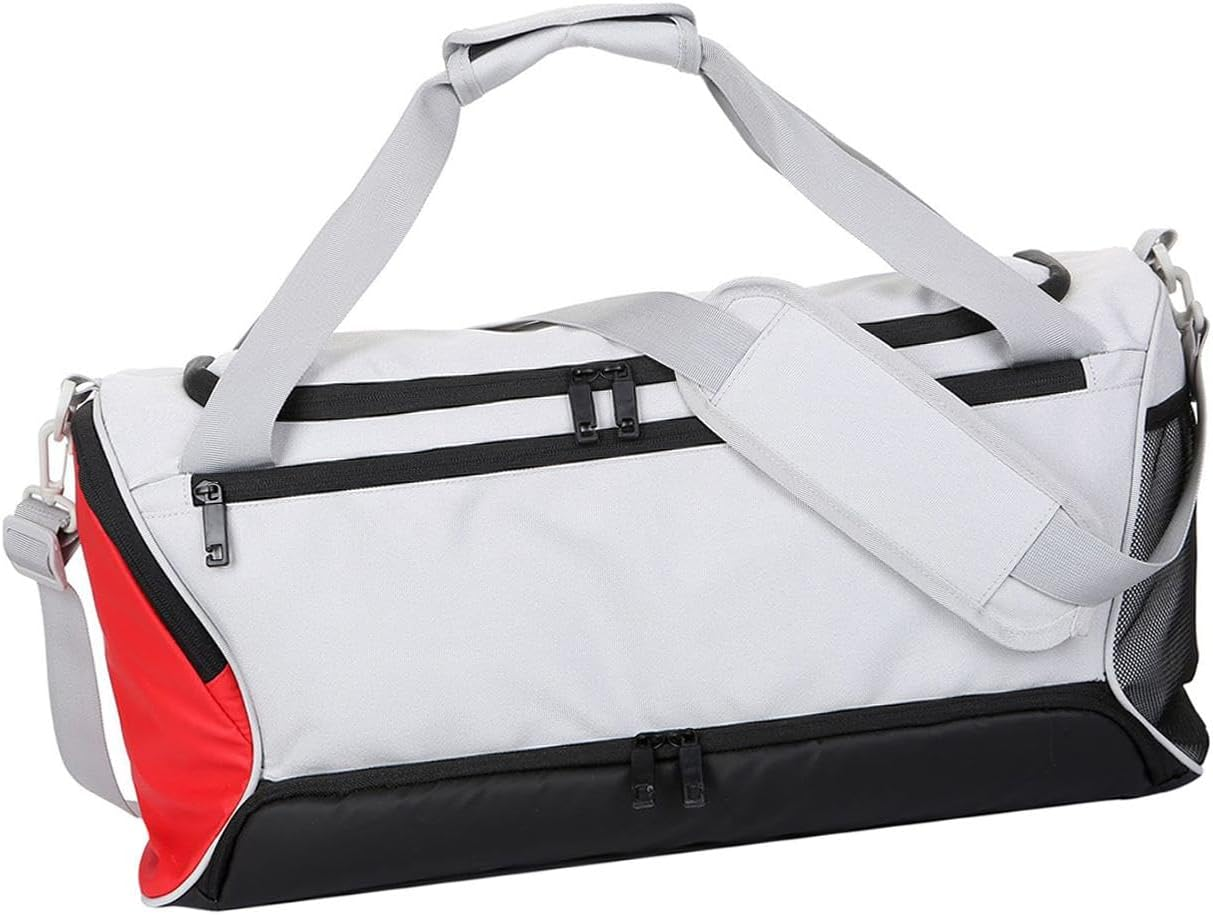 Yuksok Travel Duffle Bag with Shoe Compartment Sports Gym Bag with Adjustable Shoulder Strap Overnight Bag Crossbody Bag for Camping image number 1