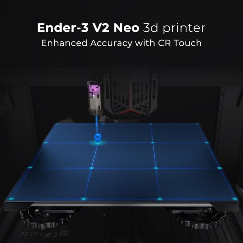 Creality Ender 3 V2 NEO 3D Printer with Cr-Touch Auto-Leveling, Steel PC Bed and 220X220X250Mm Printing Size image number 3