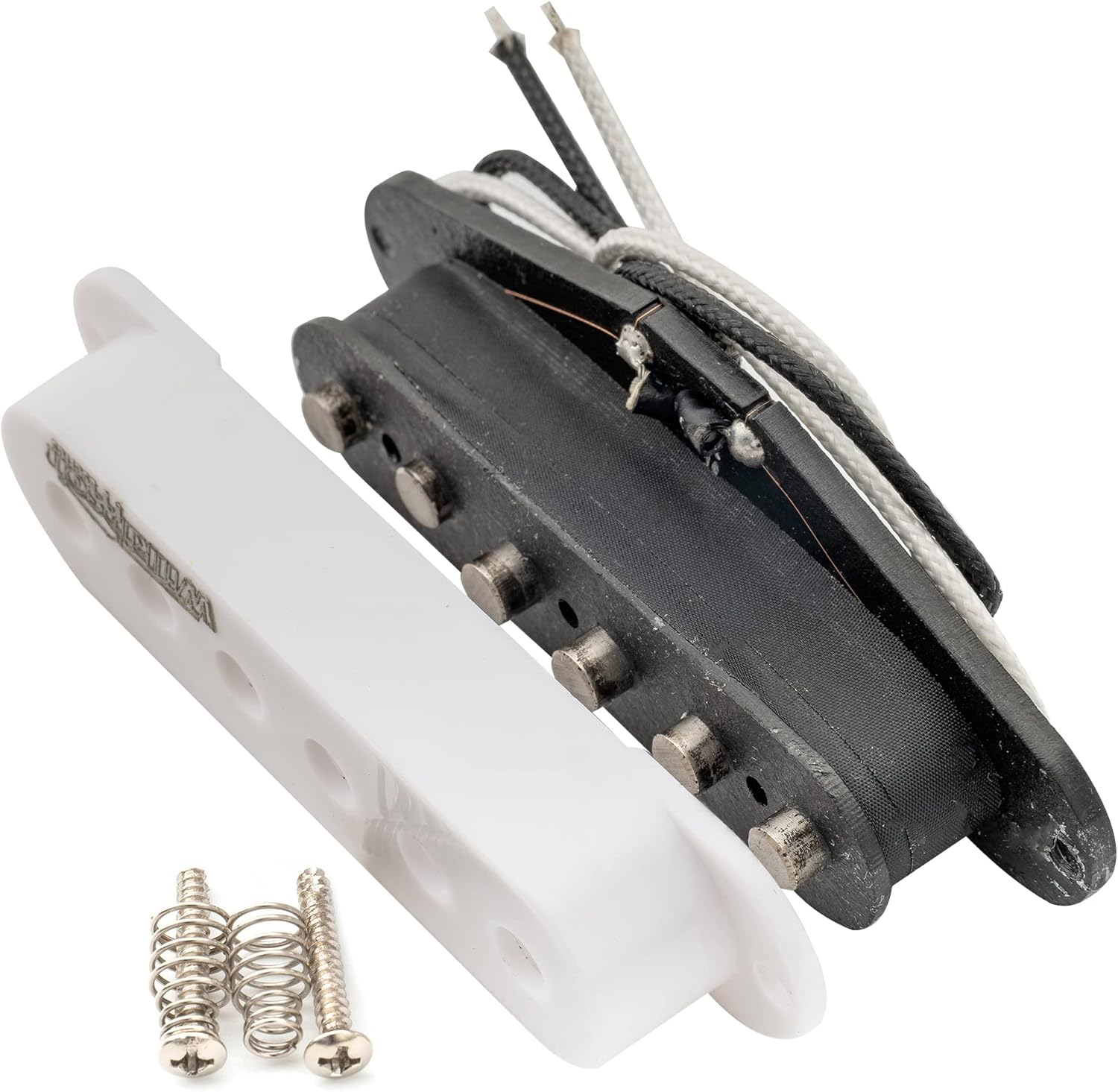 Wilkinson Vintage Tone Alnico 5 Single Coil Pickup for Strat Style Guitar Neck, White image number 6
