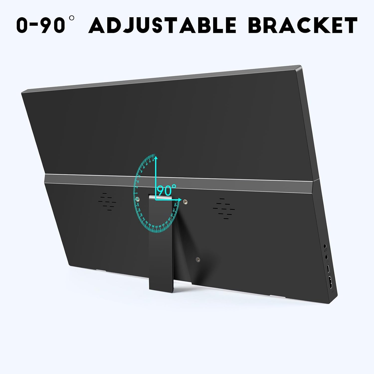 Portable Monitor 17.3Inch 1600X900 HDMI USB-C Laptop Gaming Monitor with Built-In Speakers and Stand External Slim Travel Monitor Mac Smartphone PS4/PS5 Gaming Monitor Second Monitor