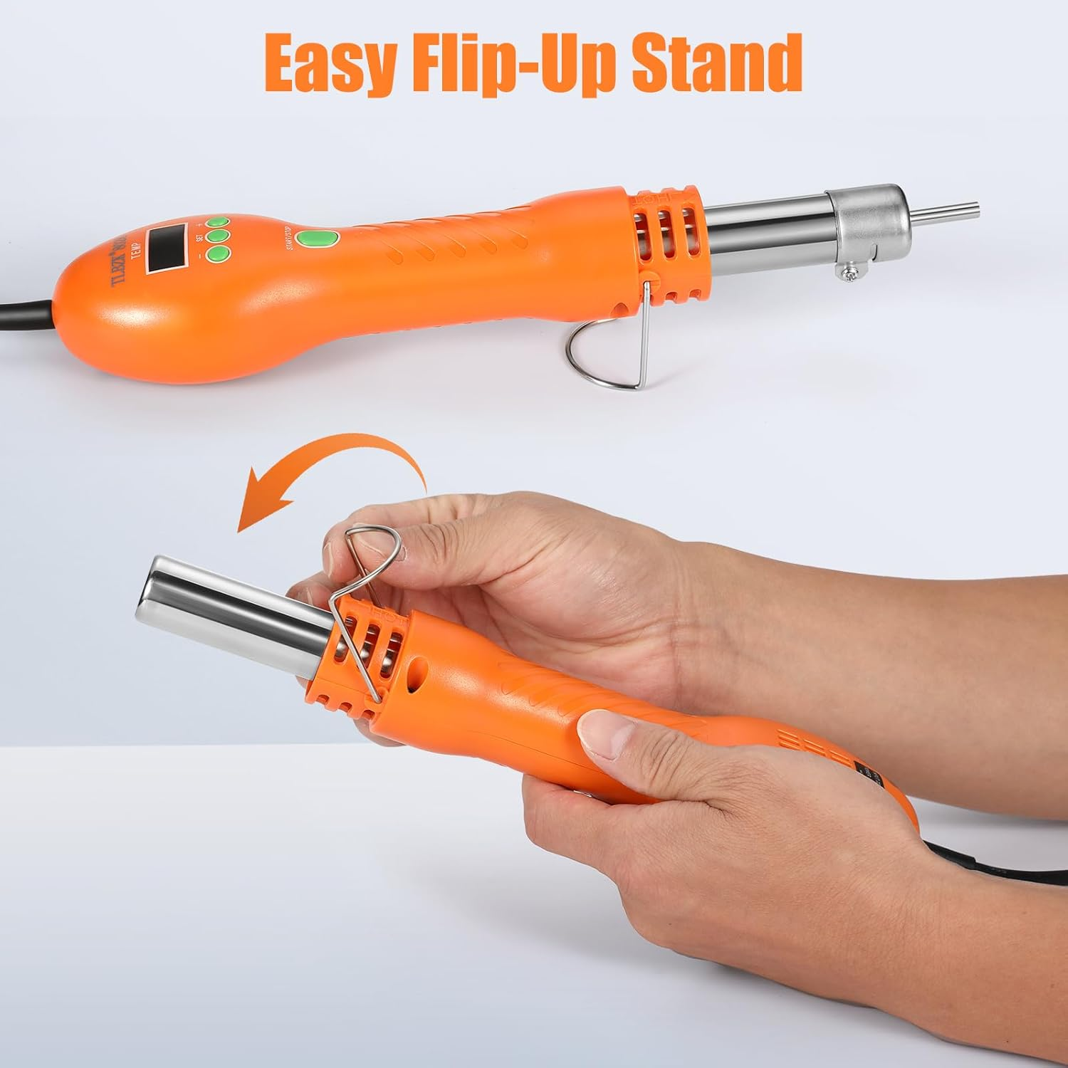 TLBZK 8028 Hot Air Rework Station, Portable SMD Rework Desoldering Digital Heat Gun with Nozzles, &deg;C/&deg;F Conversion image number 3