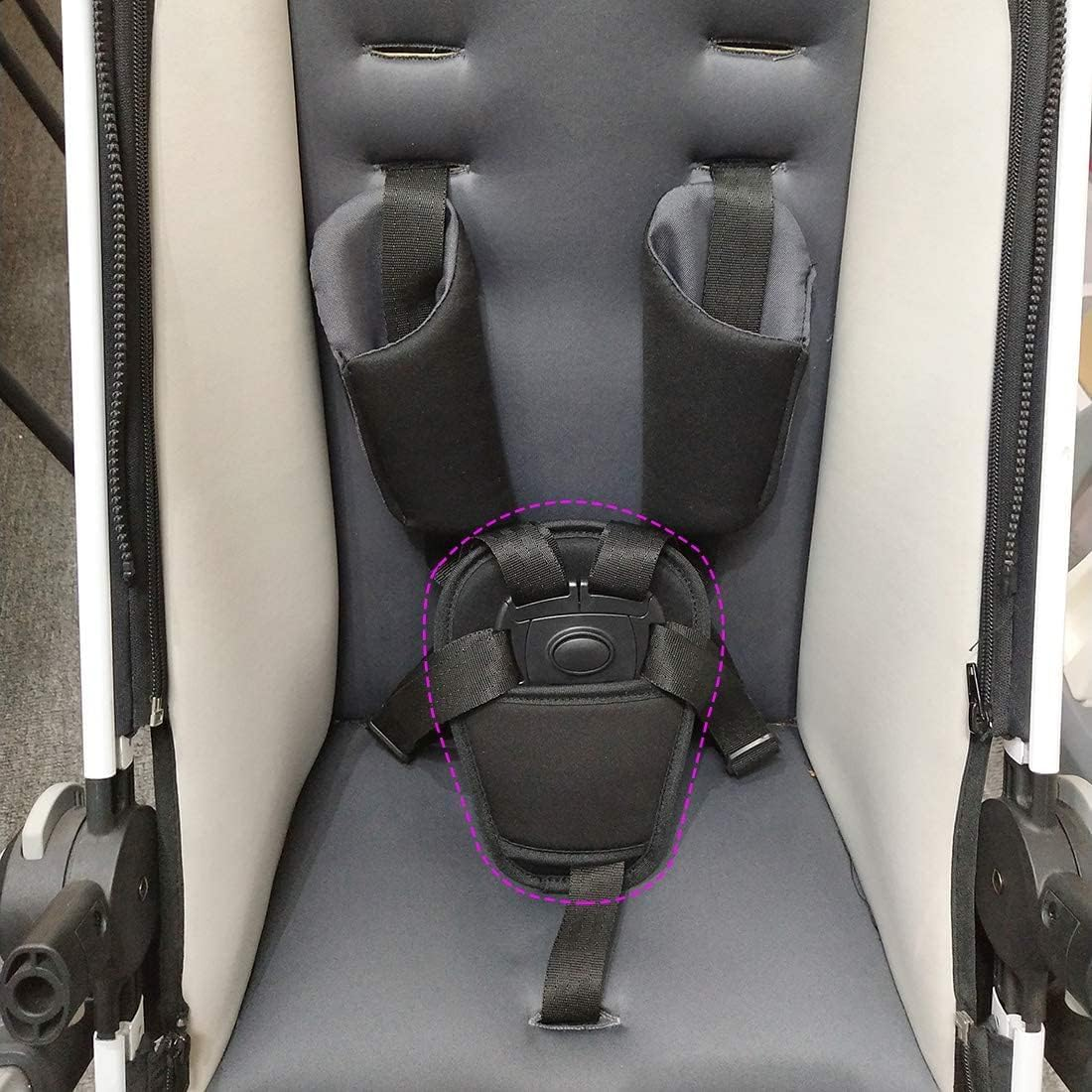 Baby Stroller Crotch Pads Car Seat Stroller Strap Pads Universal Cushion Crotch Pad for Infants Child Kids Infant Seat Strollers Strap Comfort Cushion Baby Car Seats Belt Straps Covers Pushchair image number 3