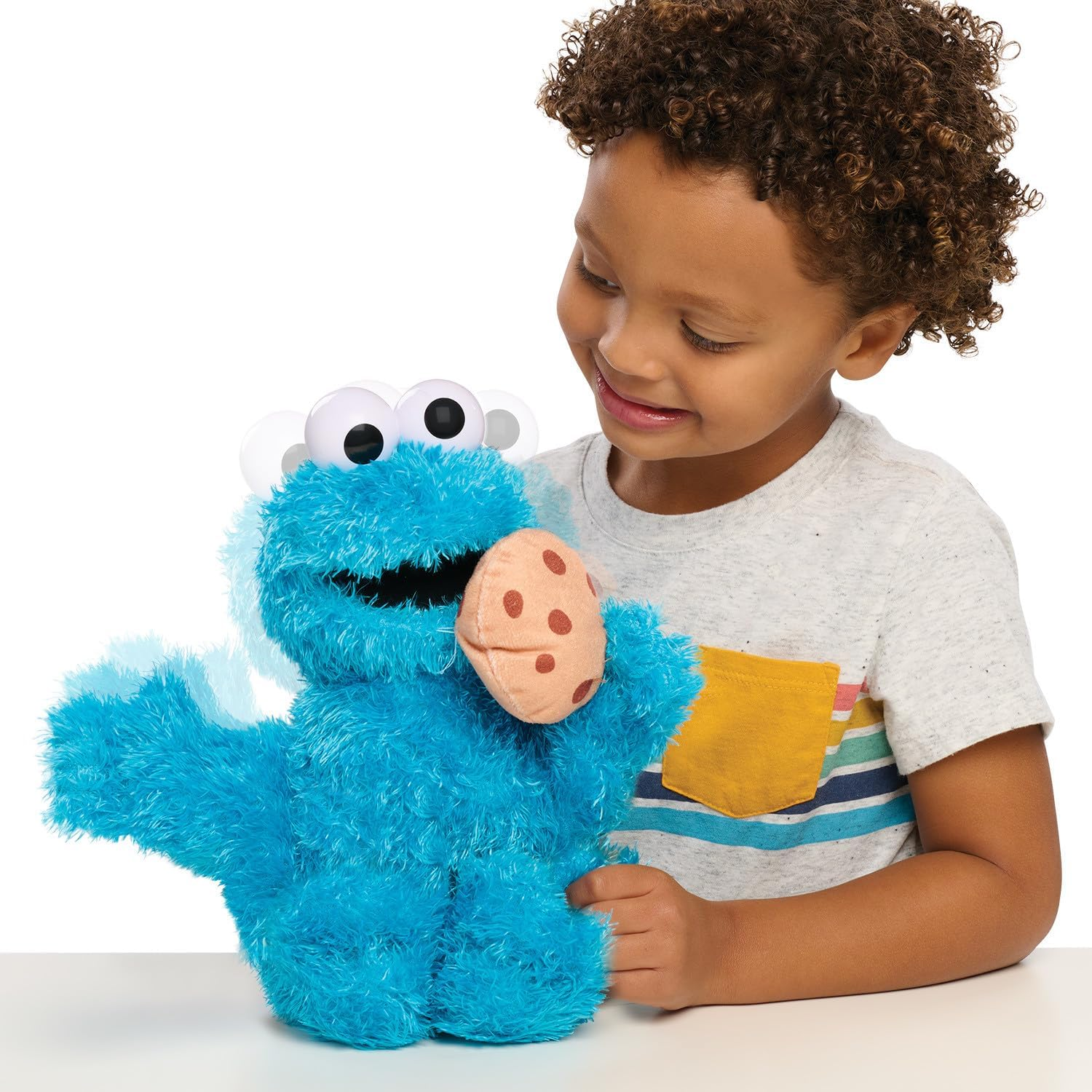 Sesame Street Animated Plush, 18 Months+, Interactive Toy, Cookie Monster, Electronic Learning, 35Cm Height, 2 AAA Batteries, 300G image number 3