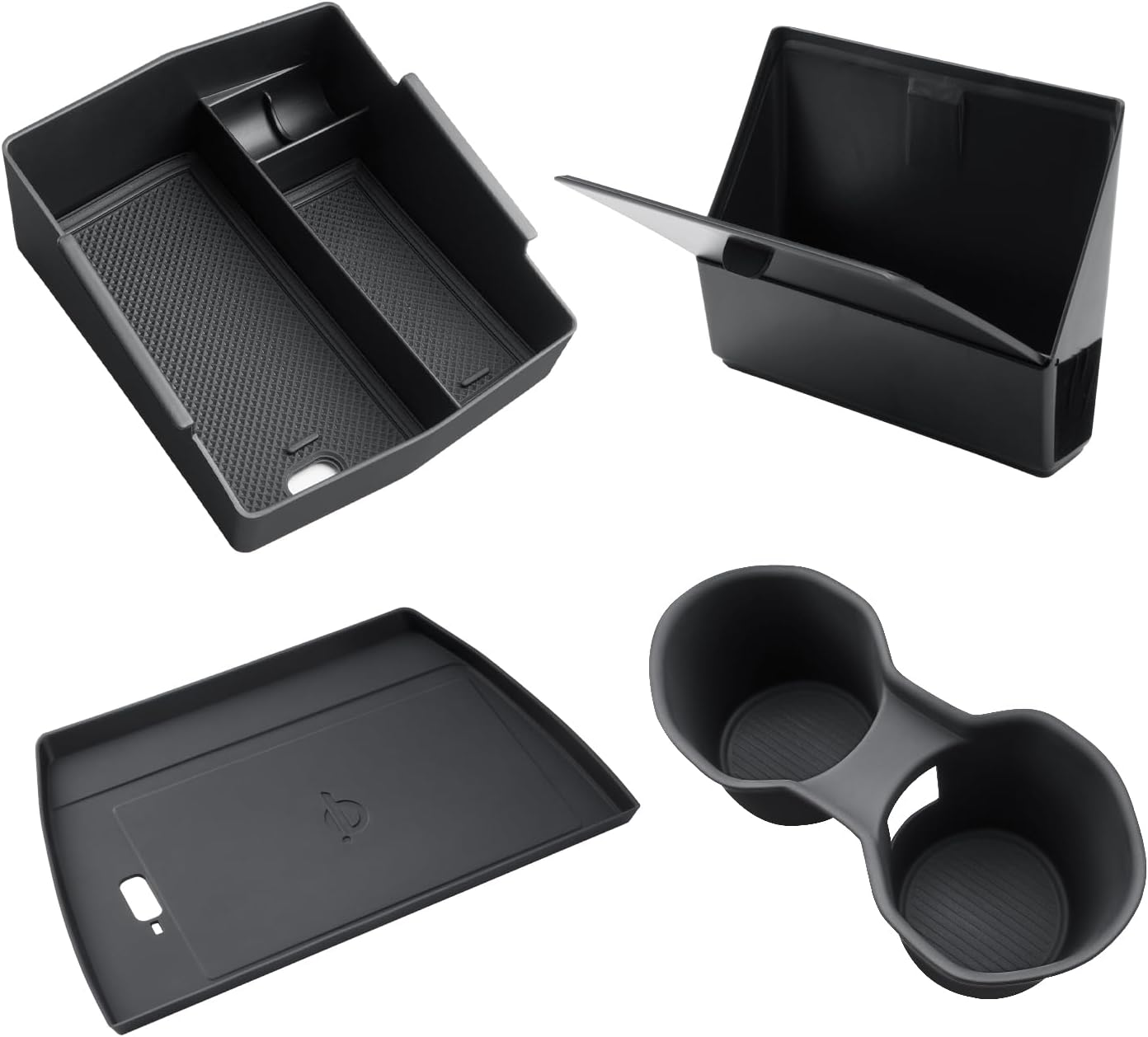 CDEFG for 2025 Subaru Forester Center Console Organizer Compatible with 2025 Subaru Forester Touring Limited Sport Premium Accessories Middle Console Armrest Storage Box (4PCS for Forester 2025) image number 3