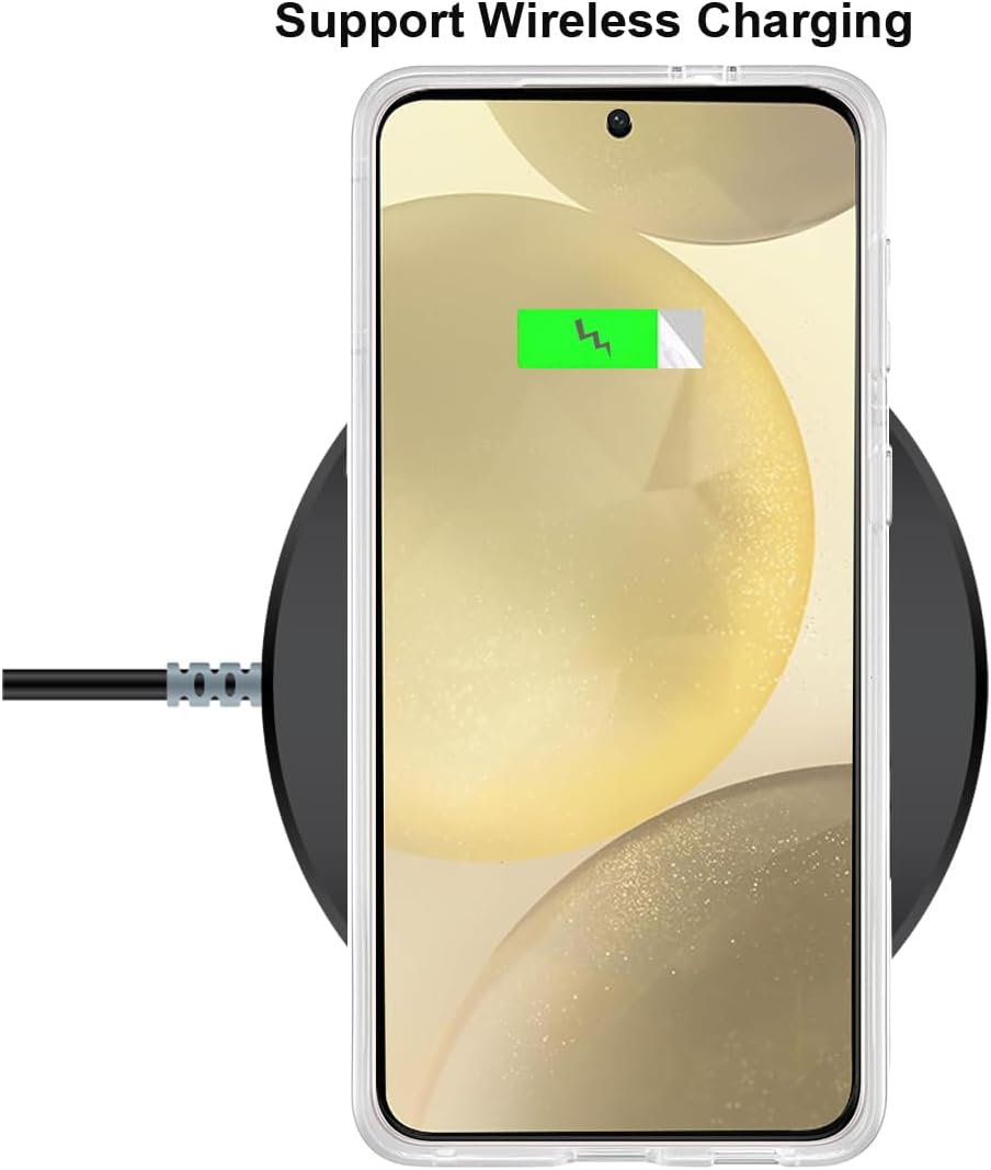 Unov Case Compatible with Galaxy S25 plus Galaxy S24 plus Case Clear with Design Soft TPU Shock Absorption Slim Embossed Pattern Protective 6.7 Inch (Sierra Mountains)