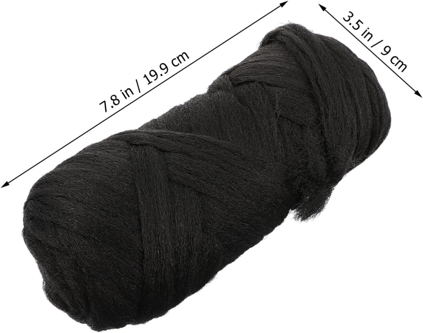 Healeved 2 Rolls Brazilian Wool Braid Hair Accessories Braid Hair Wire Hair Accessory Women Styling Wig Braid Hair Line Hair Extensions Line Long Realistic Wig Long Straight Hair Wire image number 2