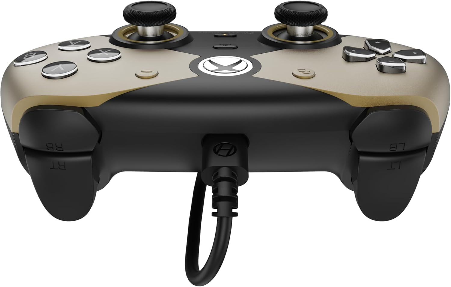 'Hyperkin Competitor Wired Controller - Officially Licensed Controller for Use with Xbox Series X|S, Xbox One, Windows 10|11, PC, Video Game Controller with Hall Effect Sticks, 3.5MM. (Gold)' image number 4