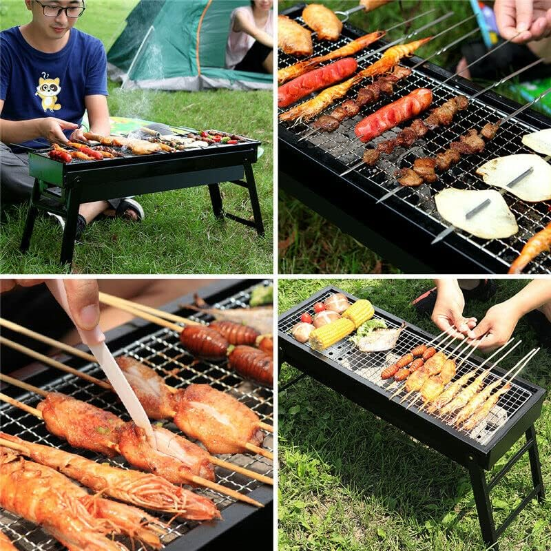 Foldable Portable BBQ Charcoal Grill Barbecue Hibachi Picnic Hiking Party Festival Camping image number 5